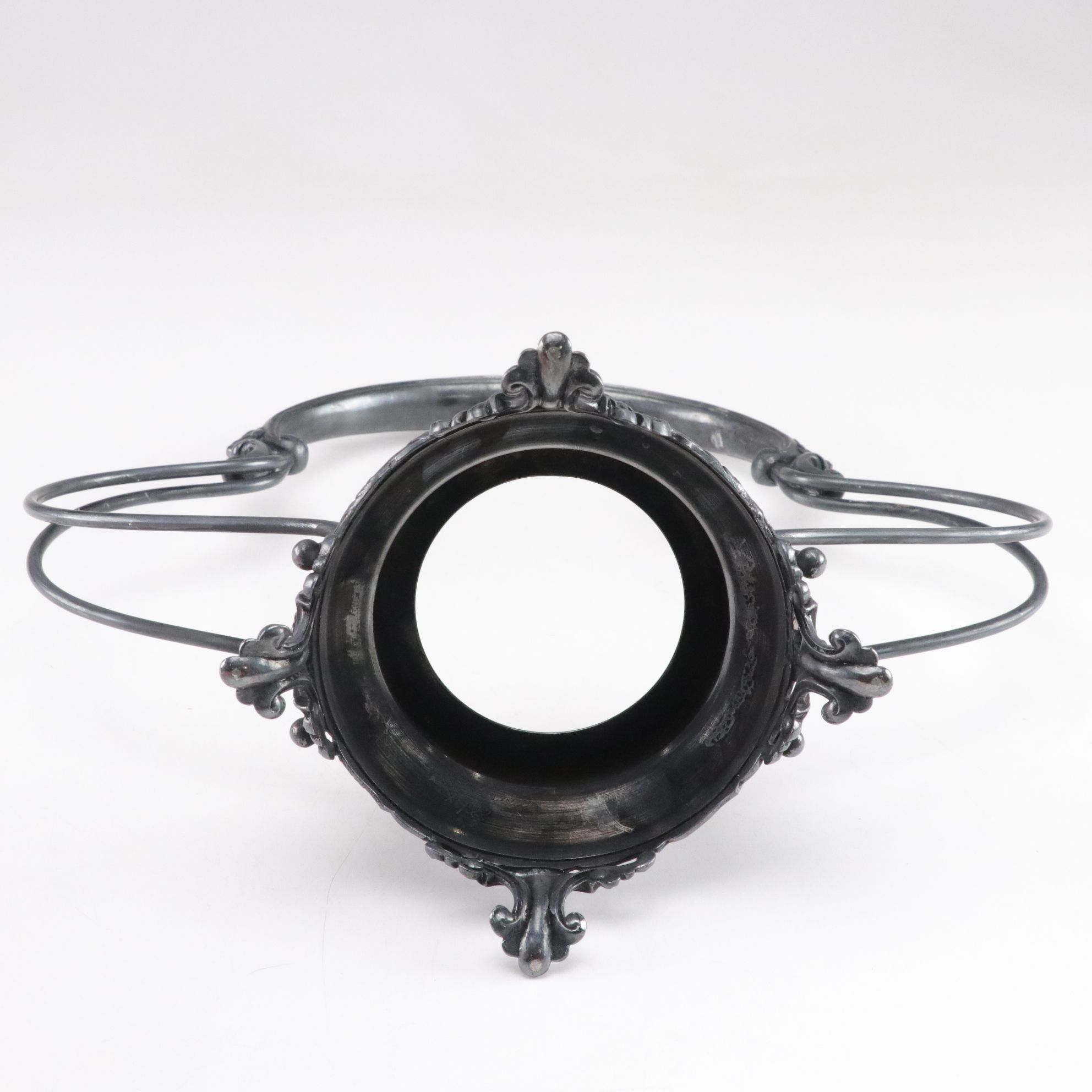 Meriden Silver Plate Co. Pink Satin Art Glass Bride's Basket, Late 19th C.