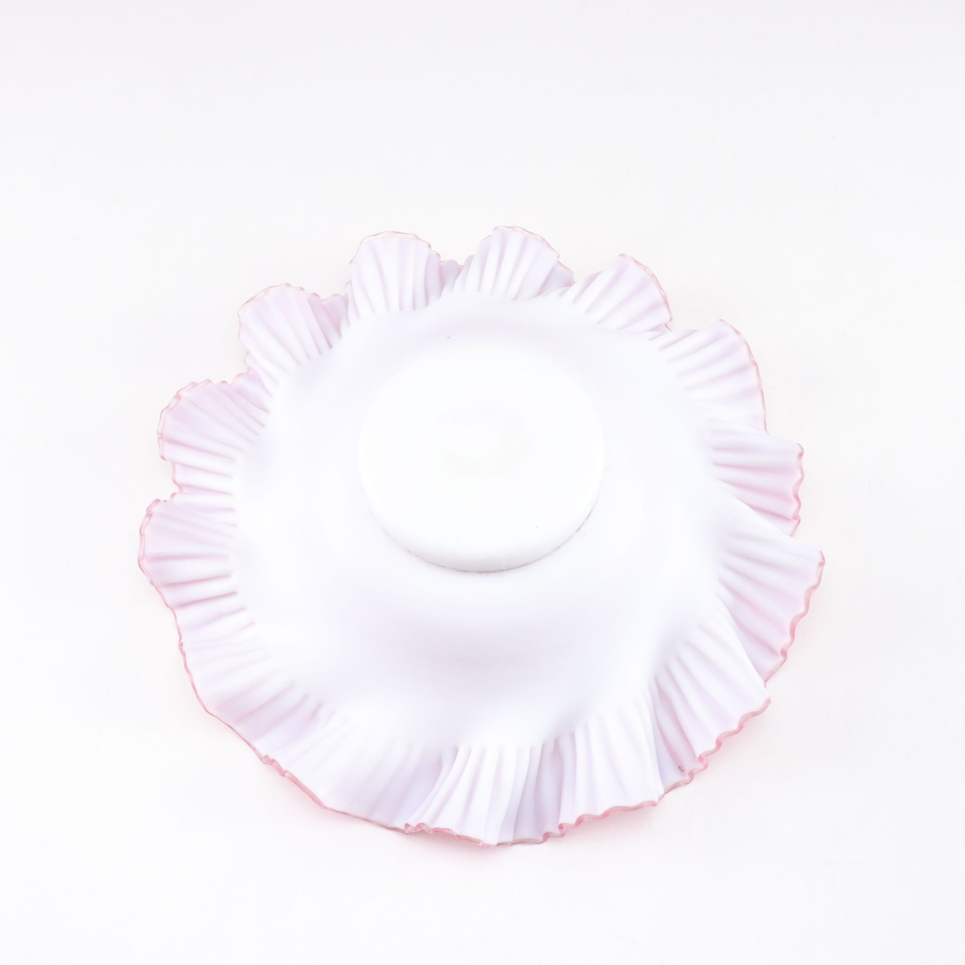 Meriden Silver Plate Co. Pink Satin Art Glass Bride's Basket, Late 19th C.