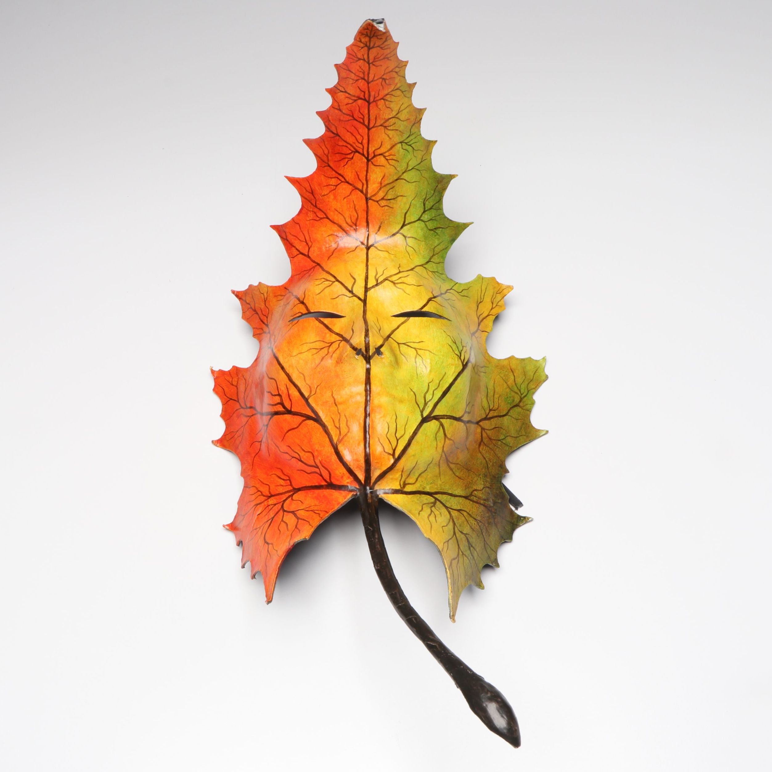 Italian Alice Handmade Papier-Mâché Leaf Mask