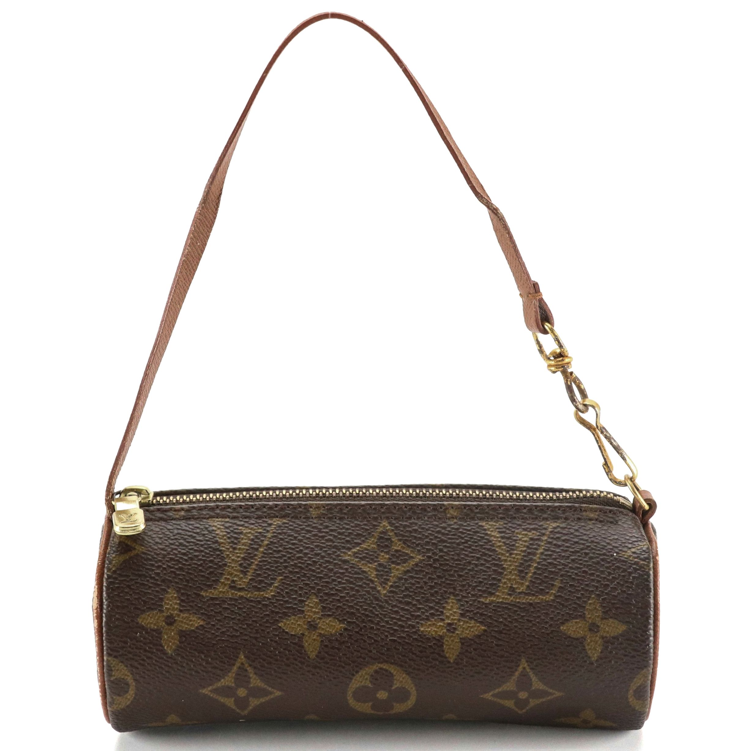 Louis Vuitton Papillon Pochette in Monogram Canvas and Leather