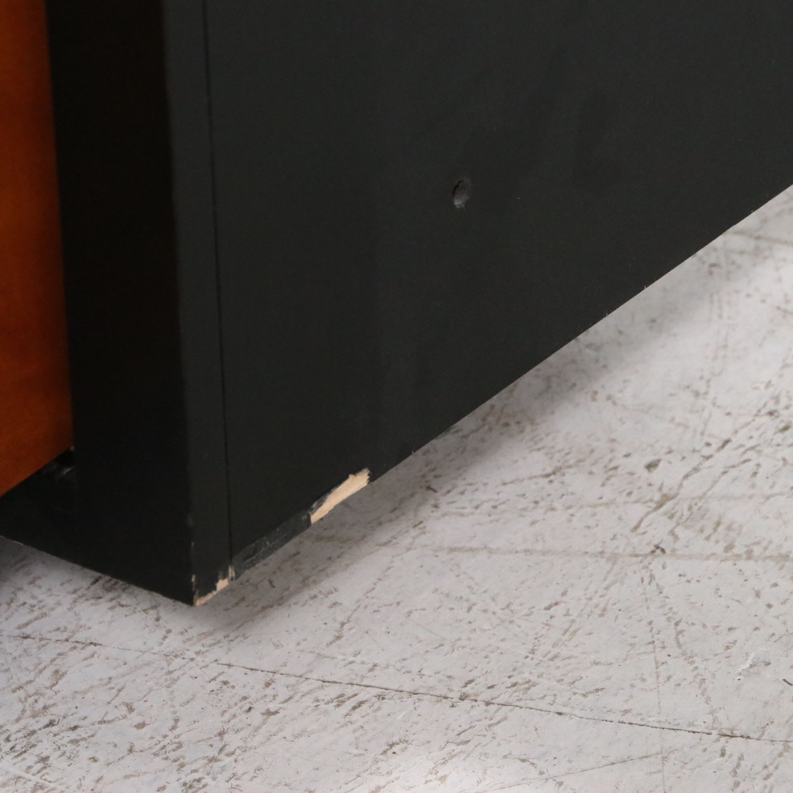 Contemporary Shaker Style Two-Tone Wooden China Cabinet