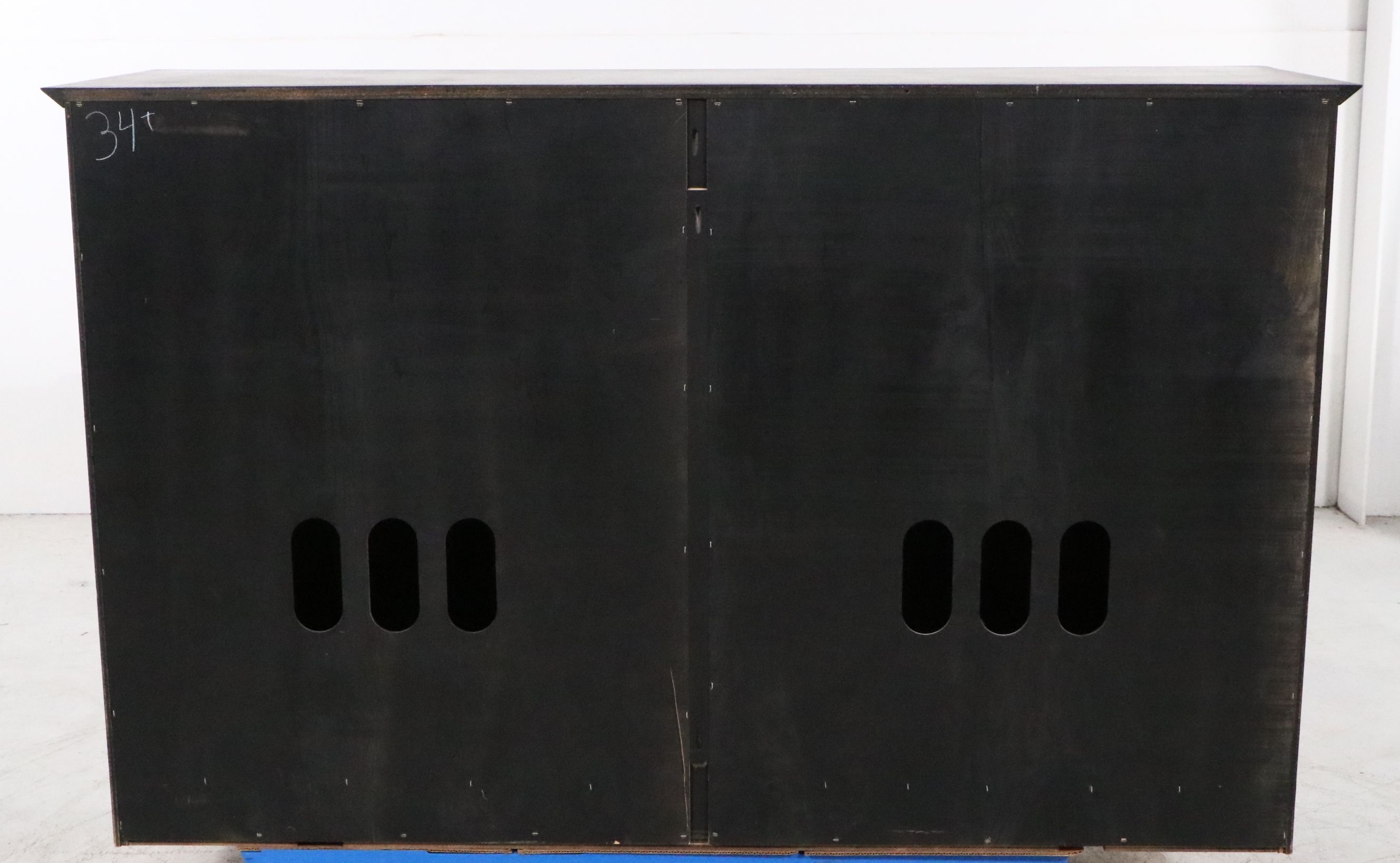 Contemporary Shaker Style Two-Tone Wooden China Cabinet