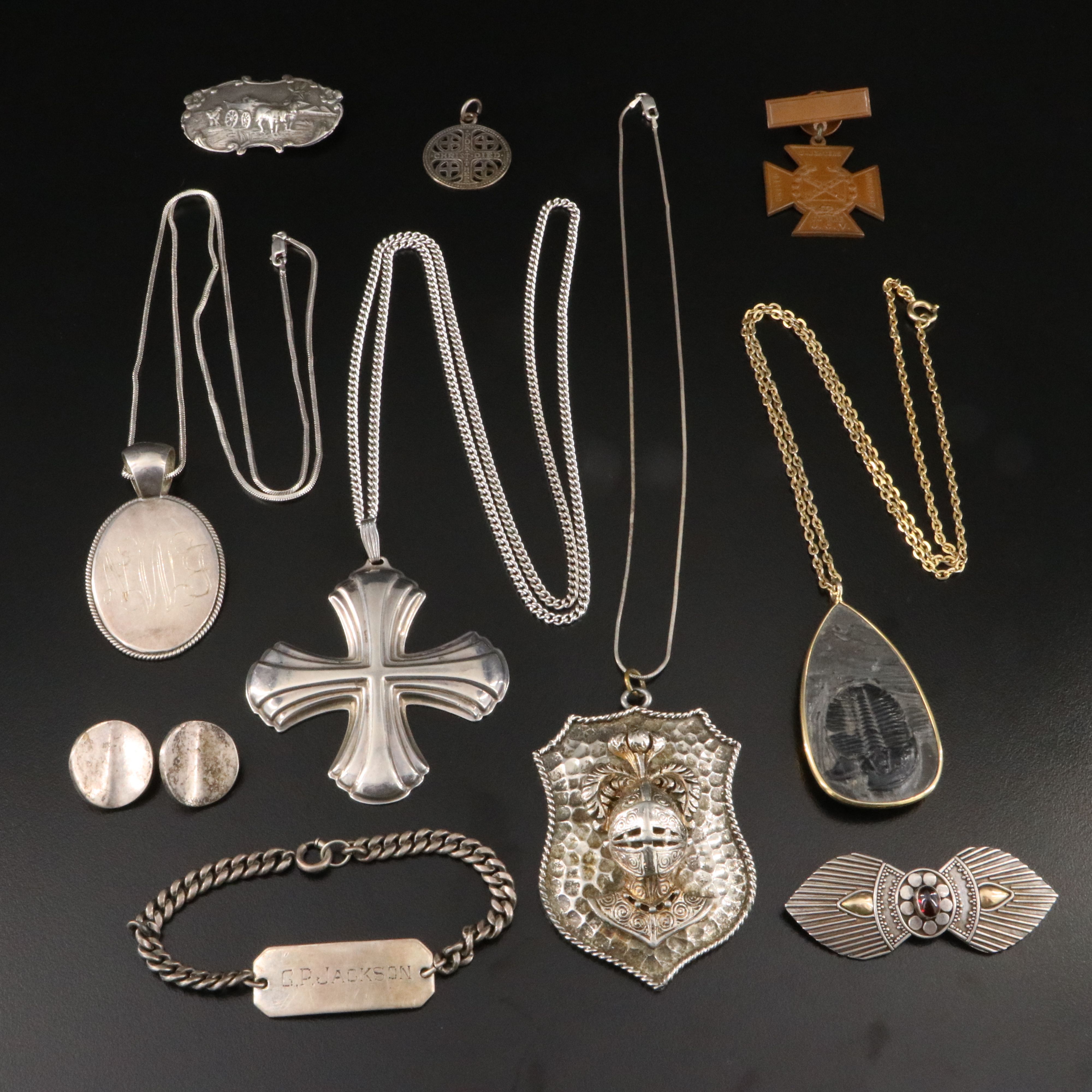 Jewelry Collection Including Reed & Barton, Sterling, and Garnet
