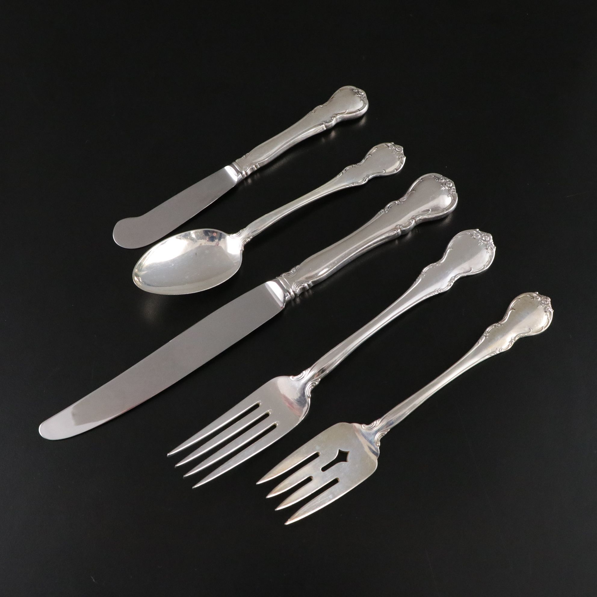 Towle Sterling "French Provincial" Flatware Set with Case