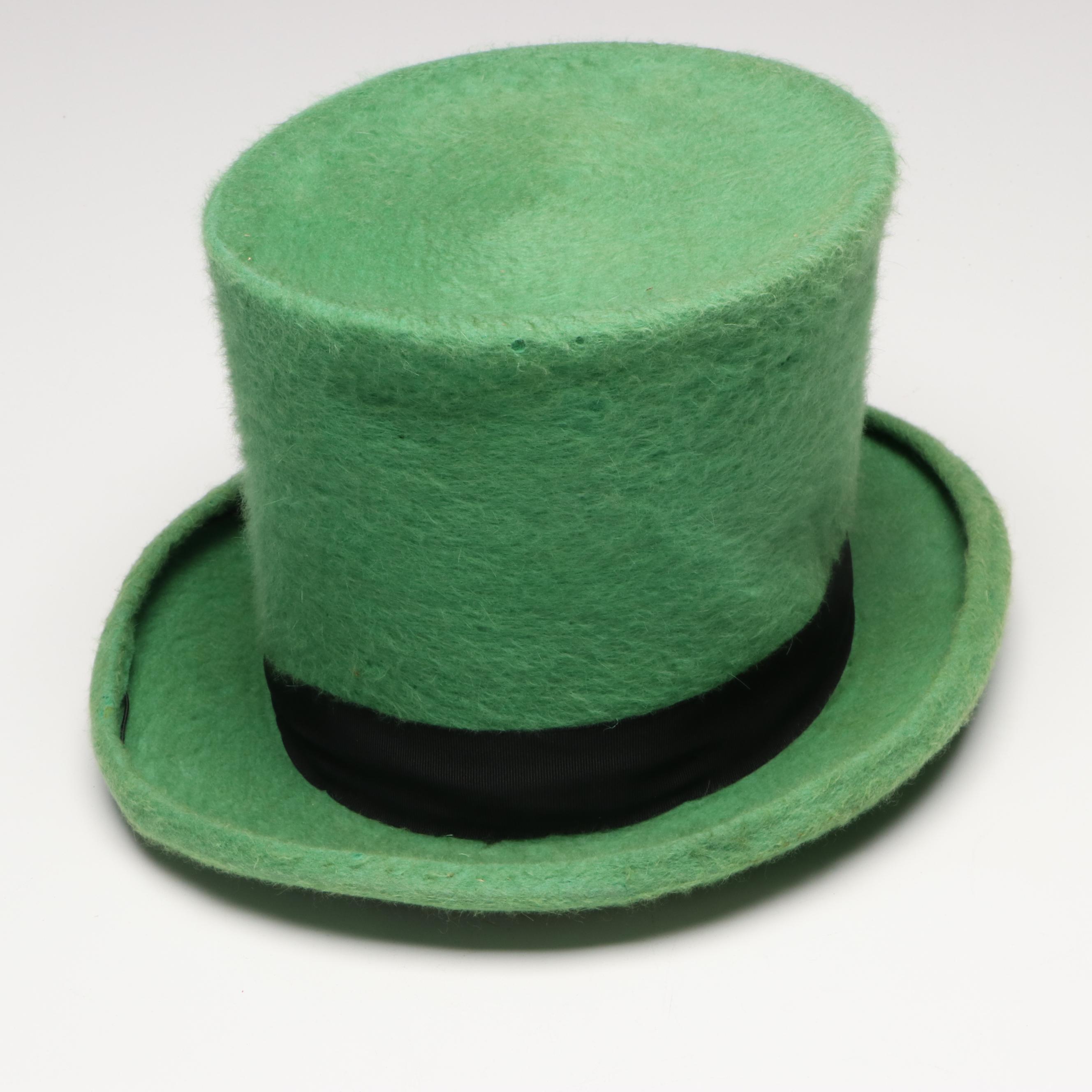 Golden Gate and Lees Saint Patrick's Day Top Hats, Mid to Late 20th Century