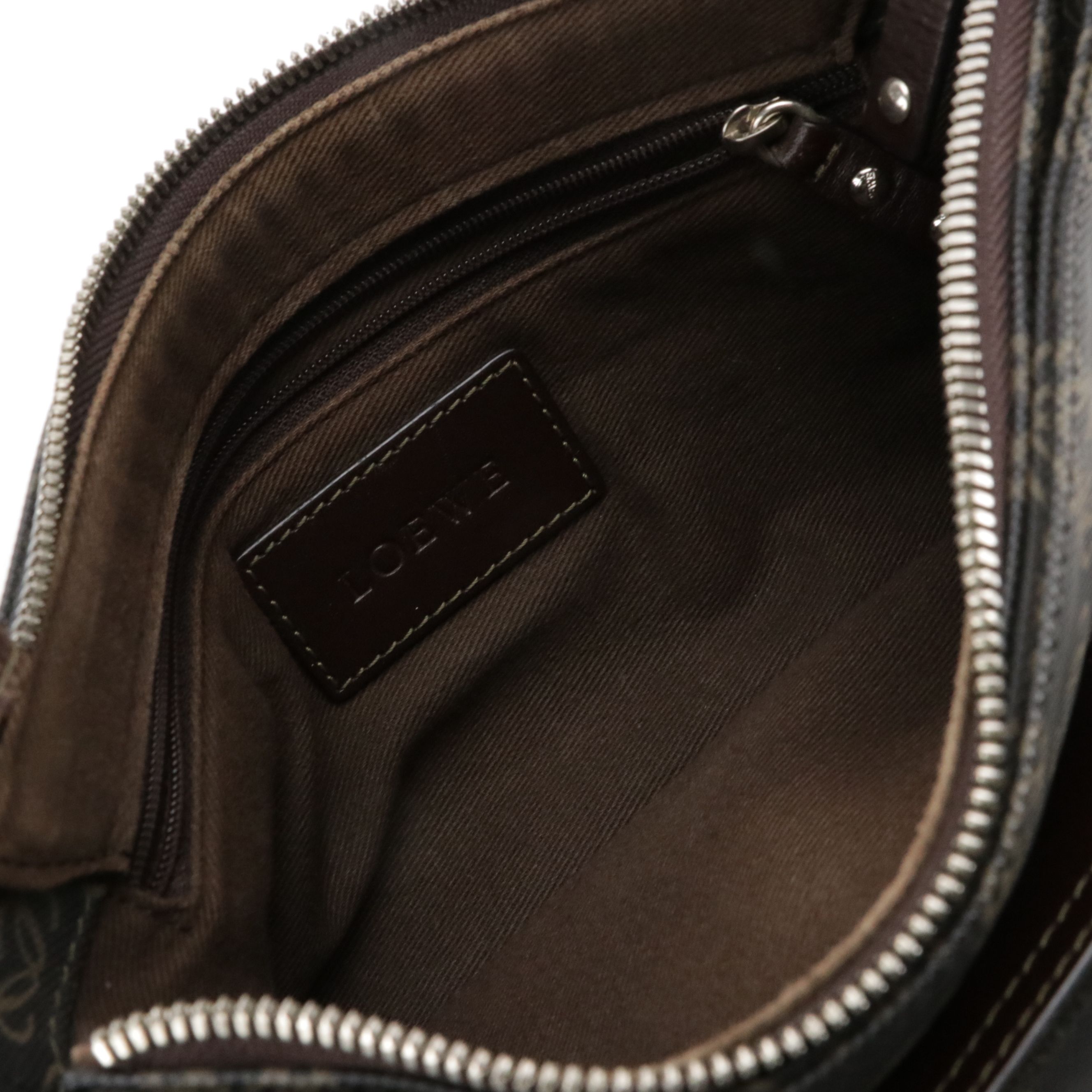 Loewe Vertical Tote and Snap Pouch in Anagram Canvas and Leather