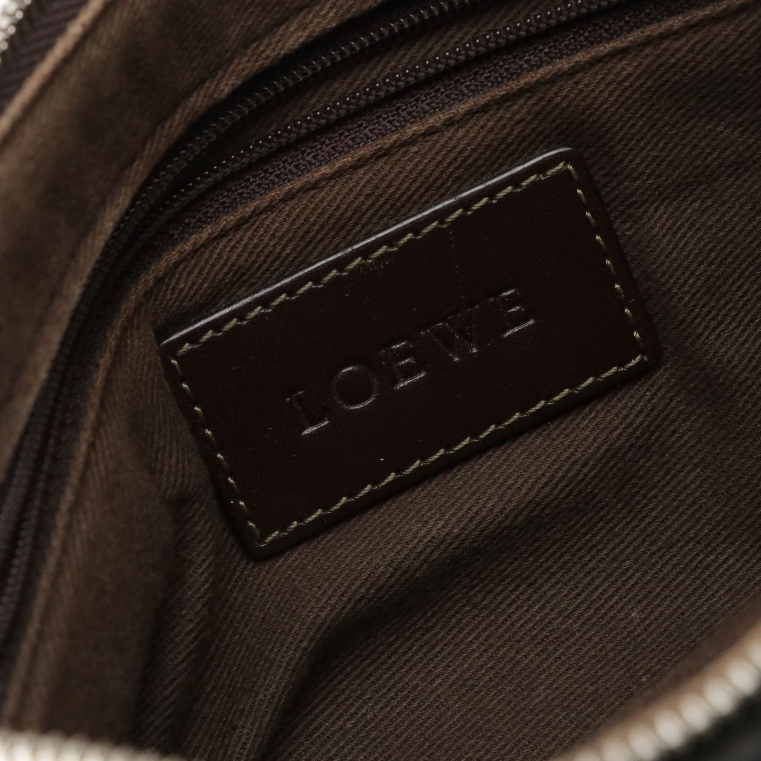 Loewe Vertical Tote and Snap Pouch in Anagram Canvas and Leather