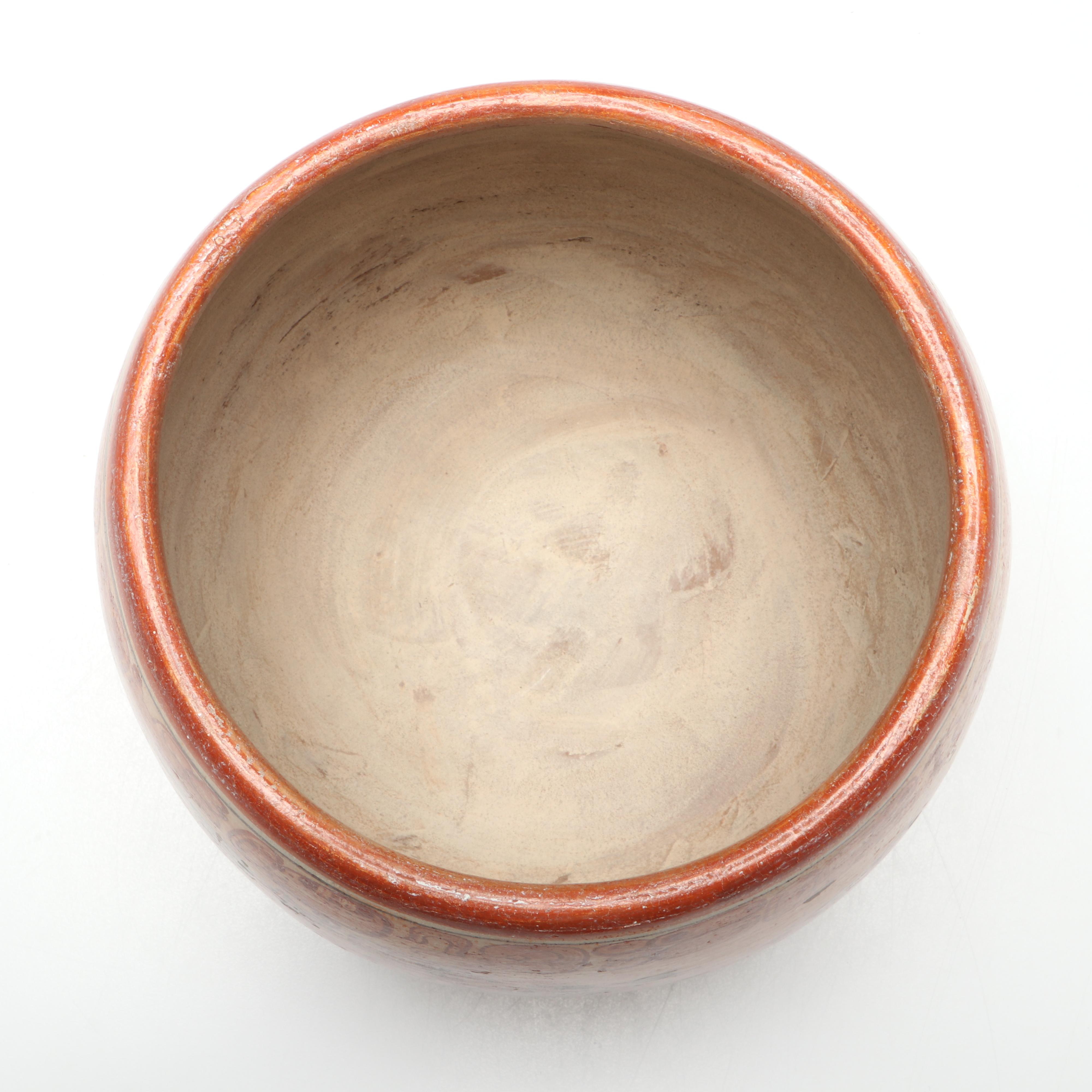 Patricia Martin Morales "Dioses Fumadores" Mayan Polychrome Ceramic Bowl