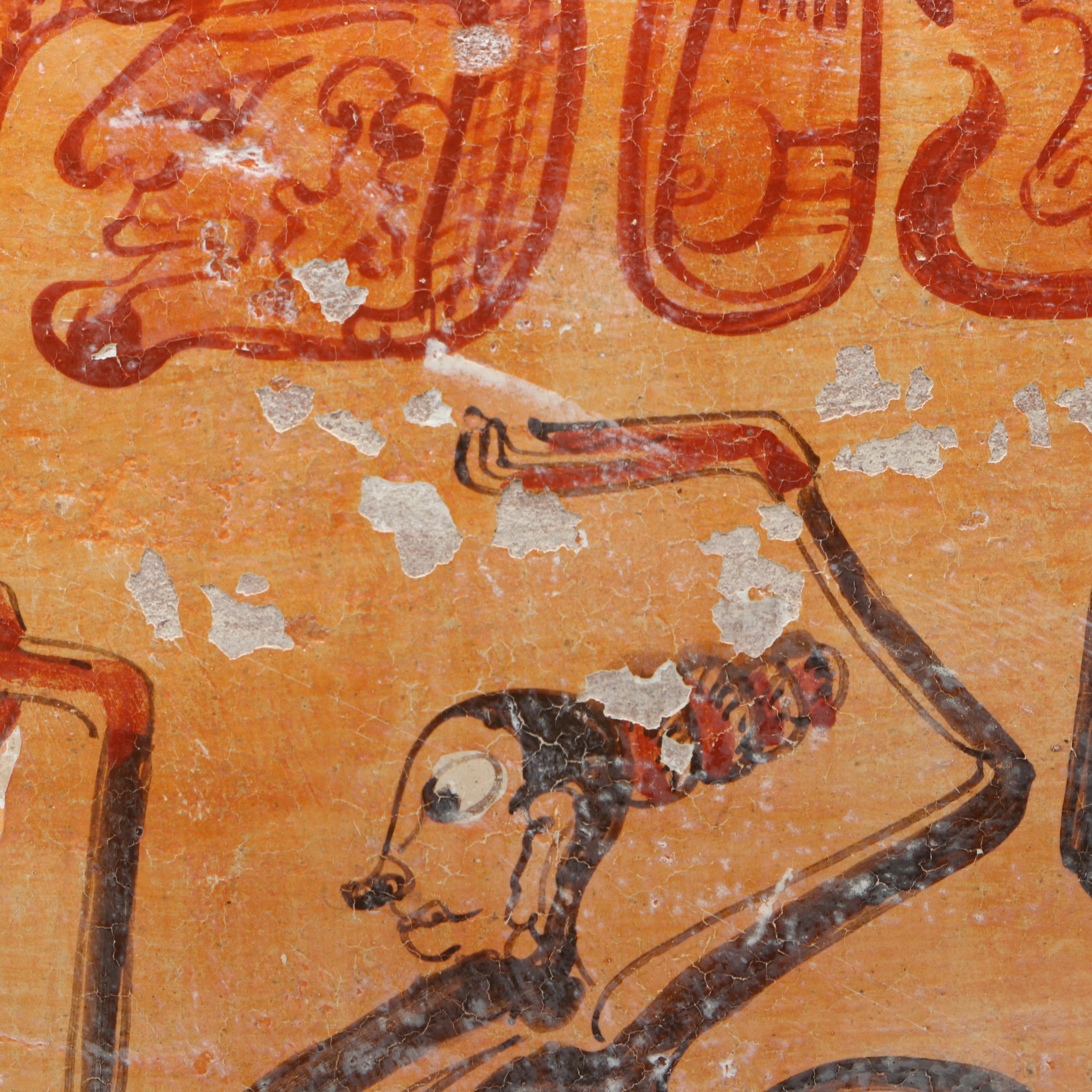 Patricia Martin Morales "Dioses Fumadores" Mayan Polychrome Ceramic Bowl