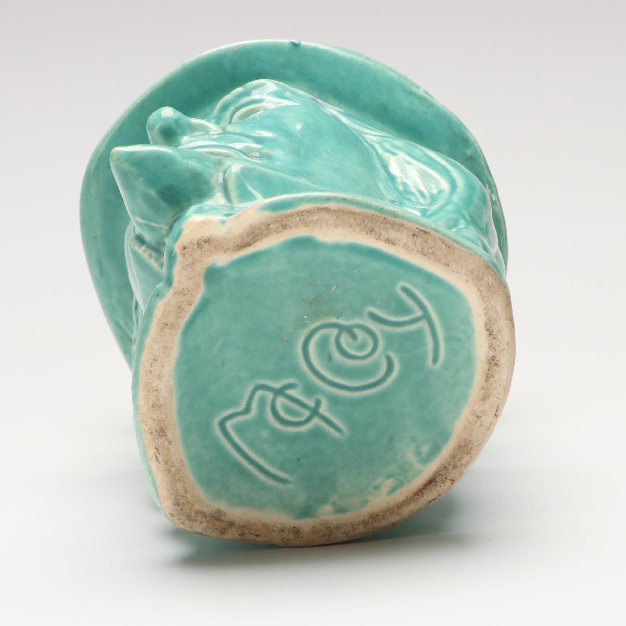 McCoy Pottery and Other Uncle Sam Ceramic Vases with Top Hats