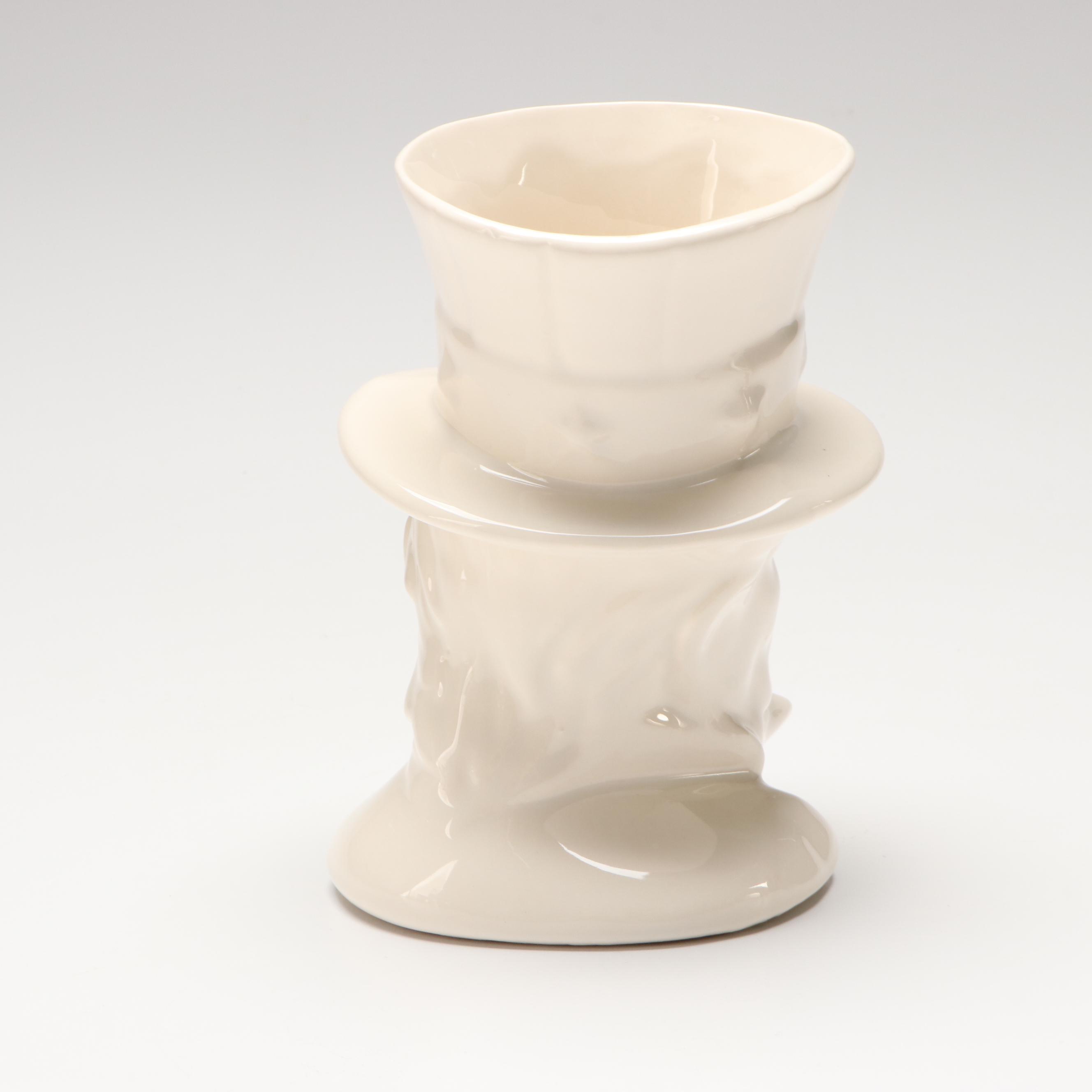 McCoy Pottery and Other Uncle Sam Ceramic Vases with Top Hats