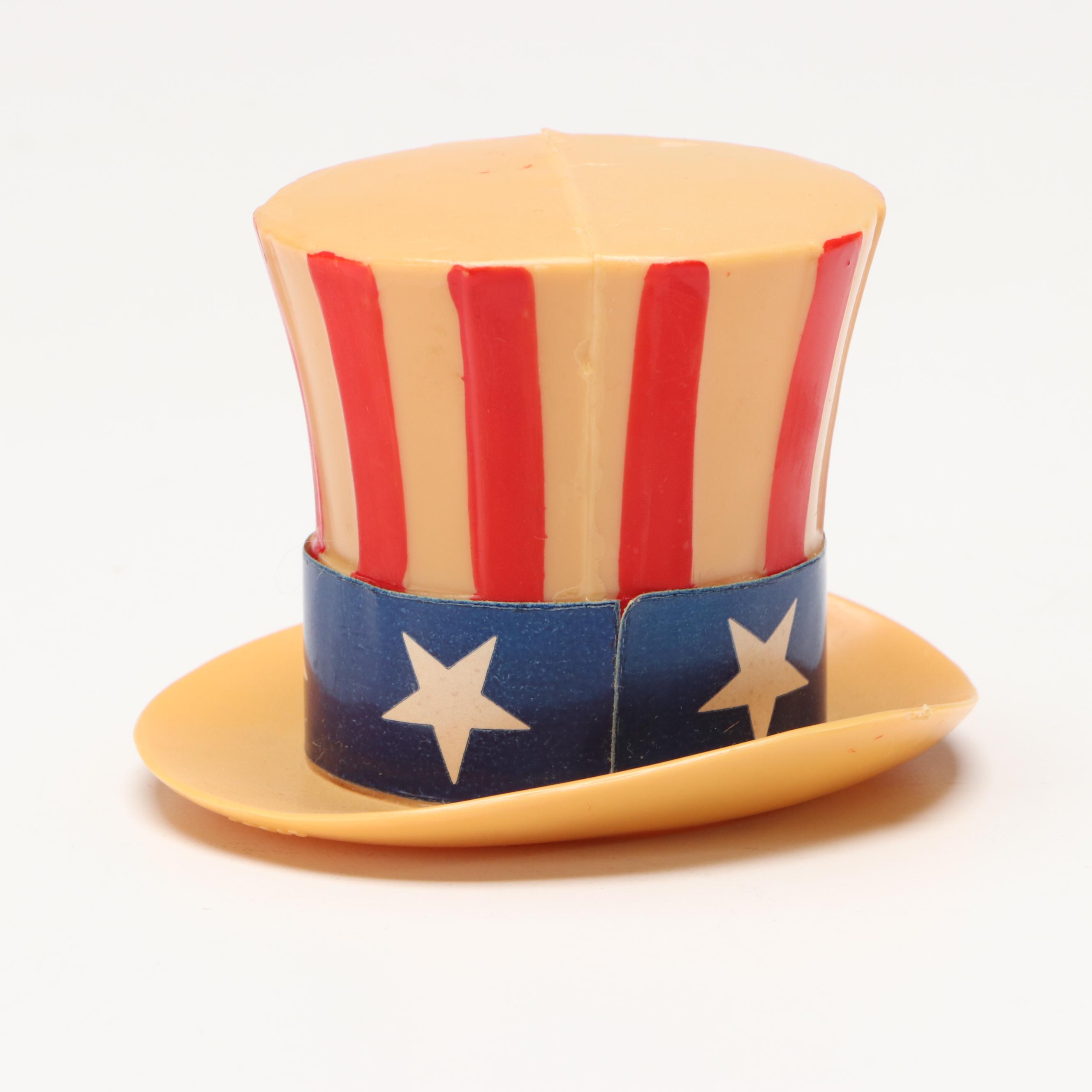 McCoy Pottery and Other Uncle Sam Ceramic Vases with Top Hats