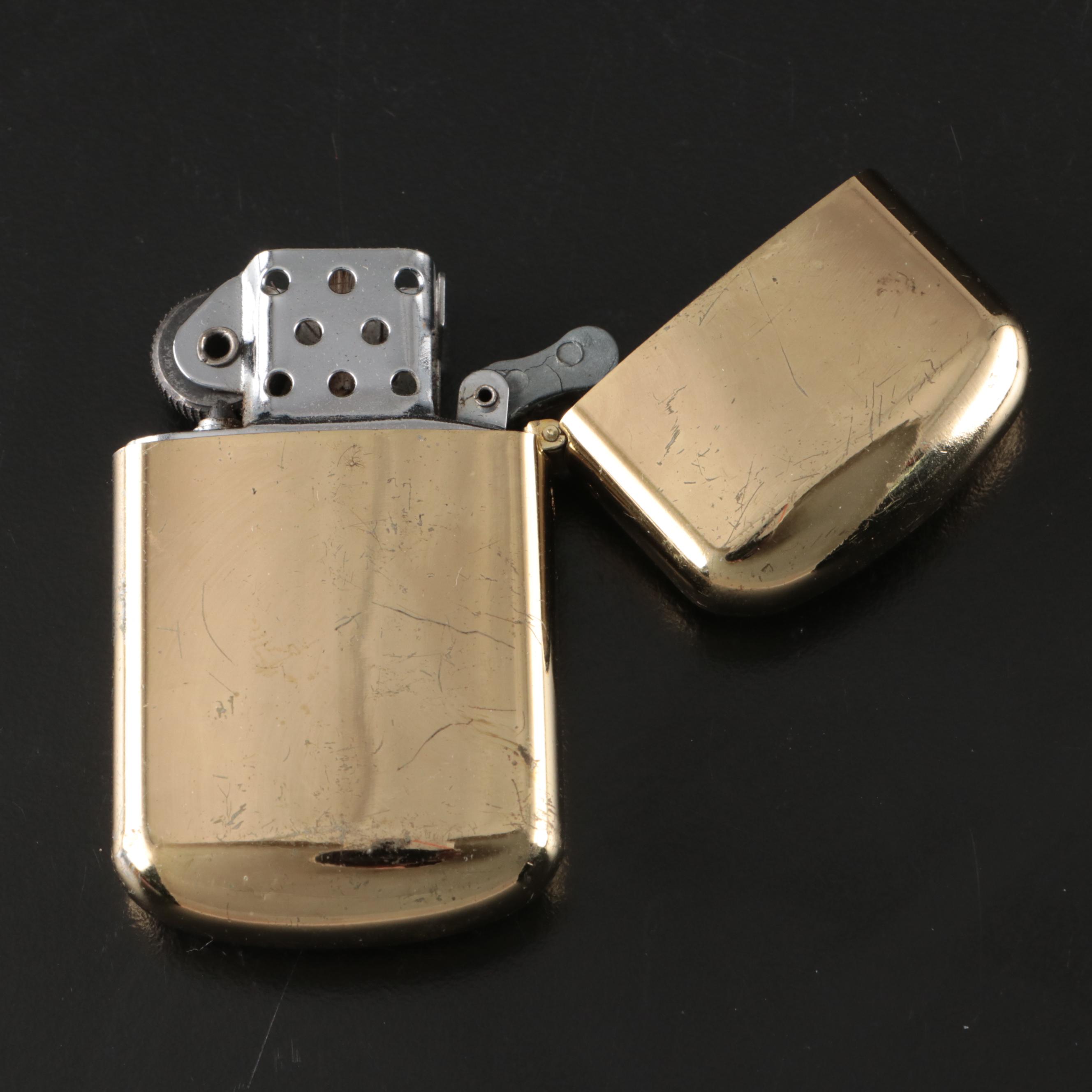 Camel Gold Finish Metal Lighter