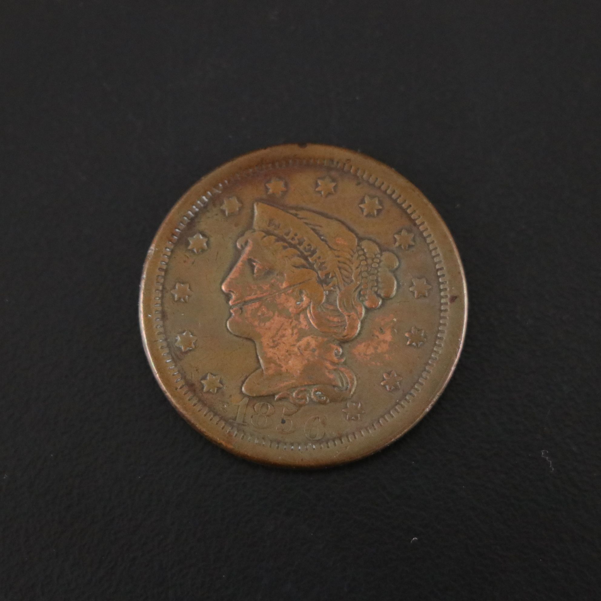 Braided Hair Cent & Half Cent Coins with Coronet Head Large Cent