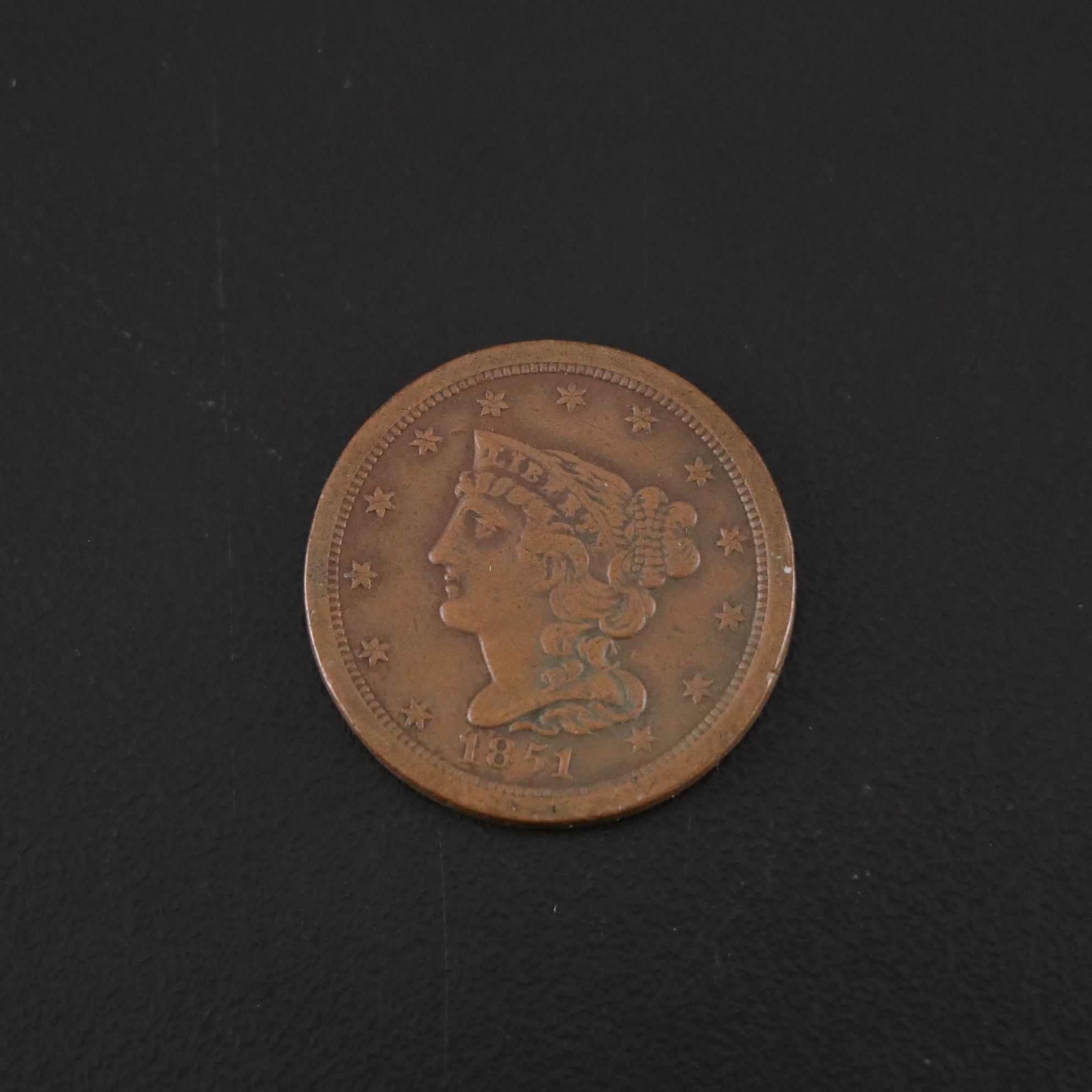 Braided Hair Cent & Half Cent Coins with Coronet Head Large Cent