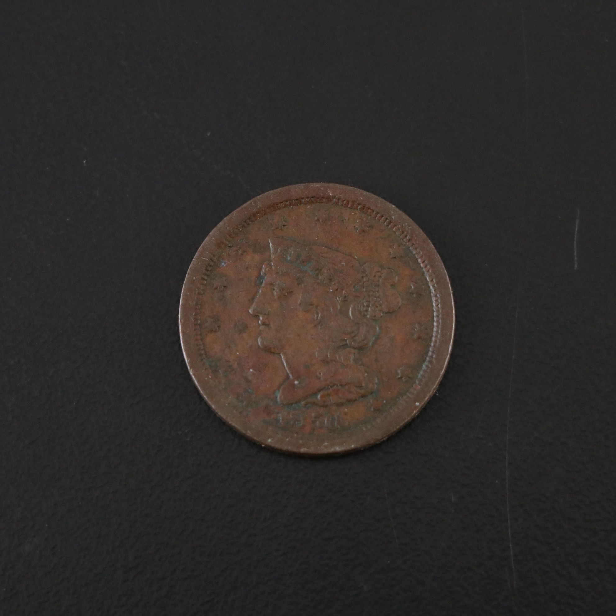 Braided Hair Cent & Half Cent Coins with Coronet Head Large Cent