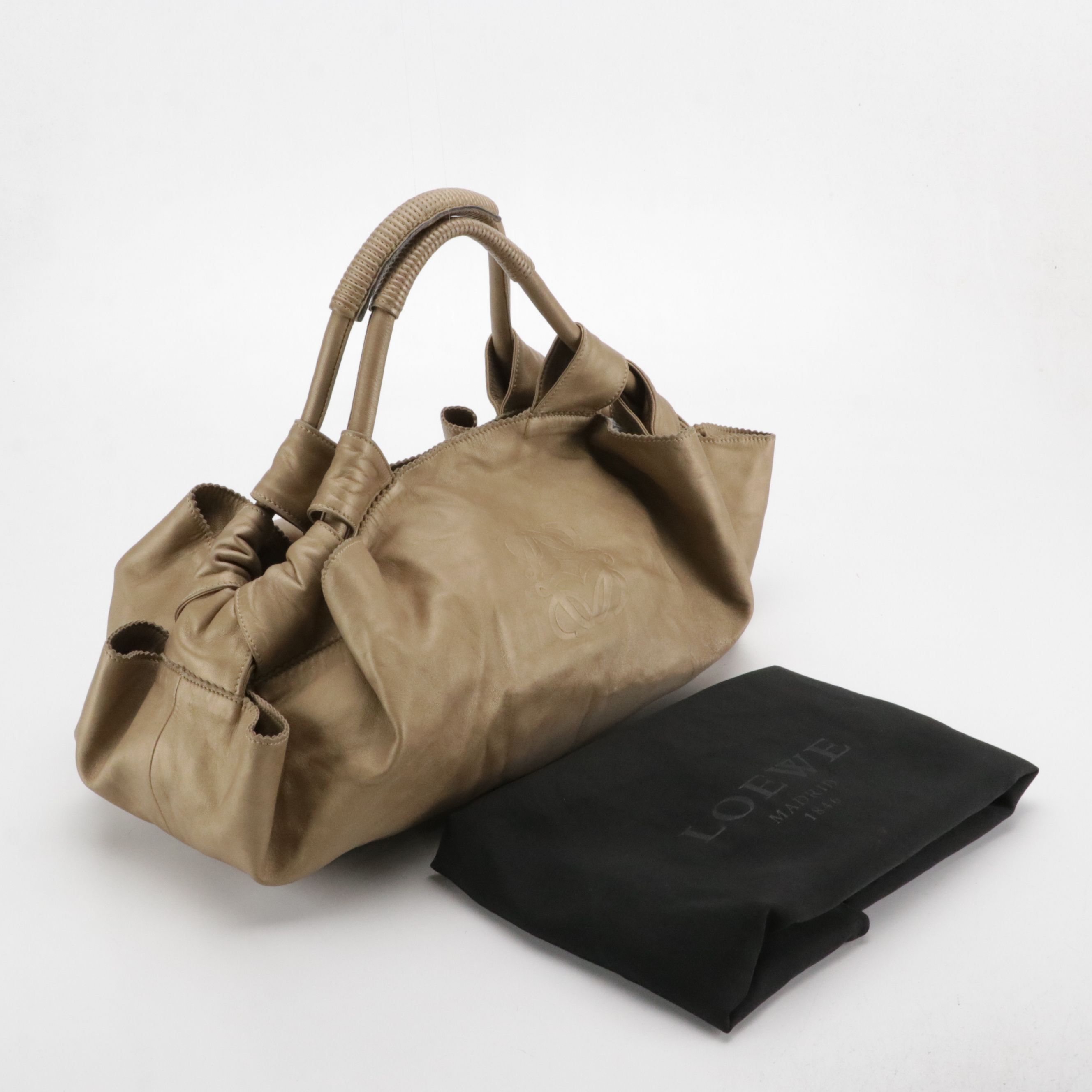 Loewe Anagram Nappa Leather Aire Handbag