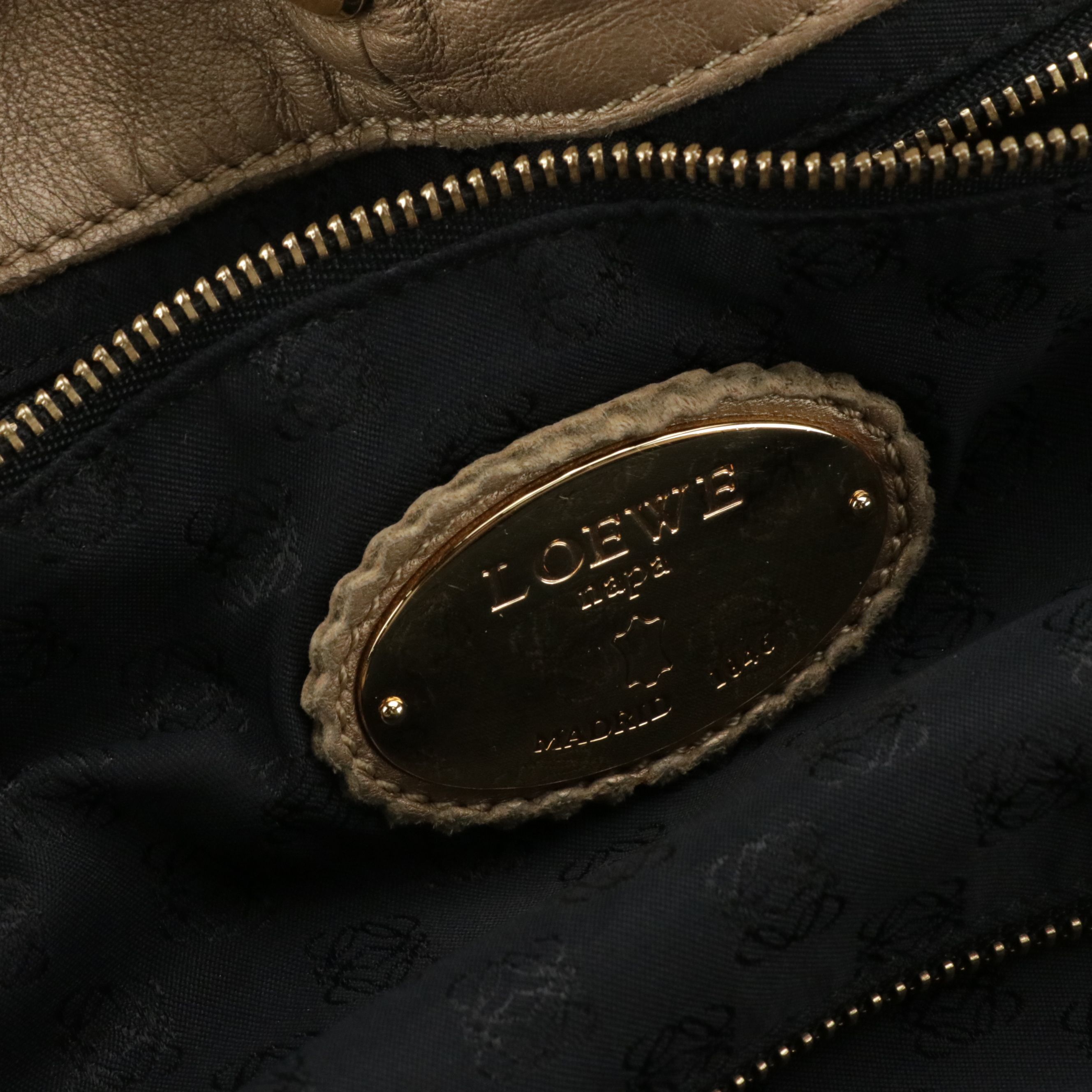 Loewe Anagram Nappa Leather Aire Handbag