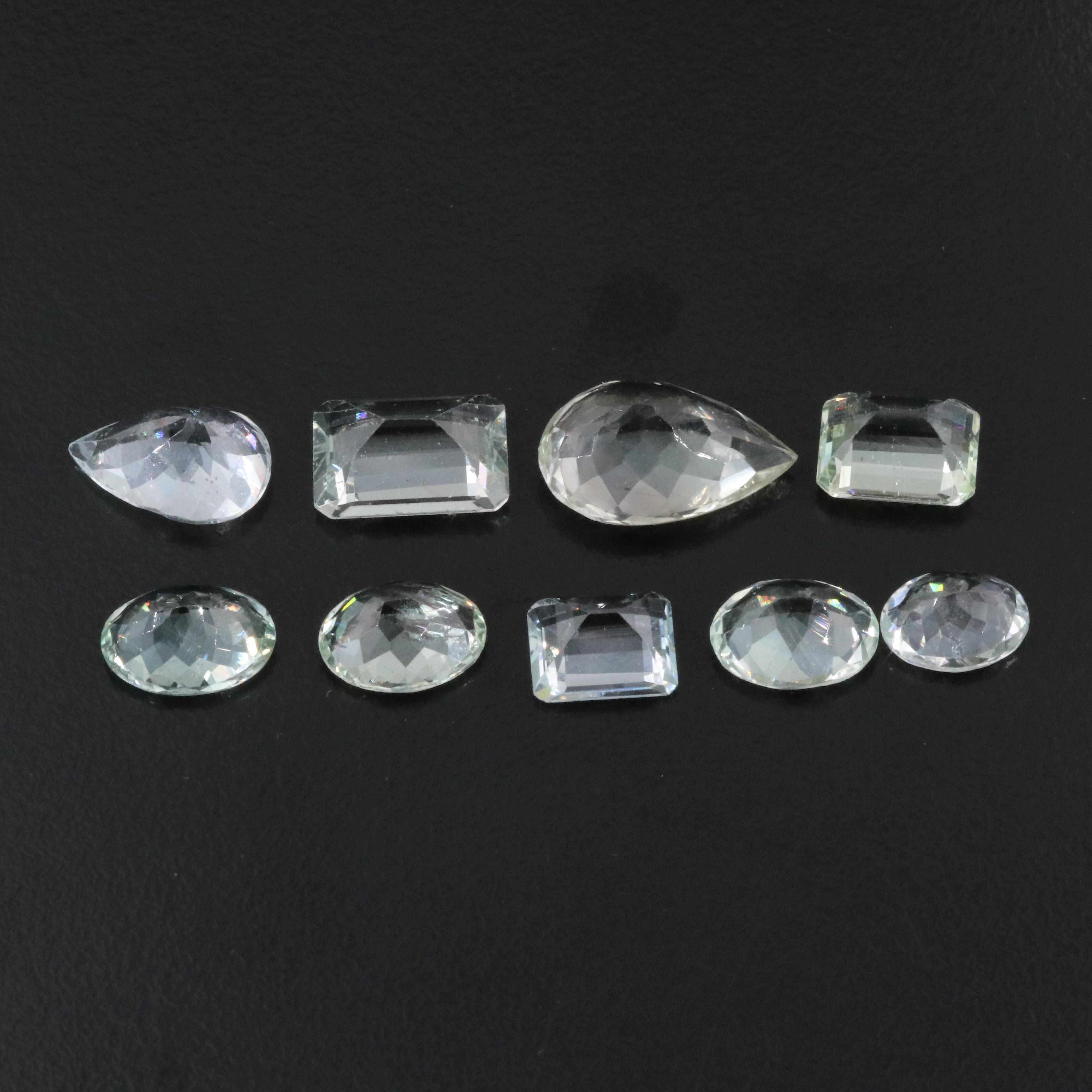 Loose 30.25 CTW Aquamarines and Prasiolites