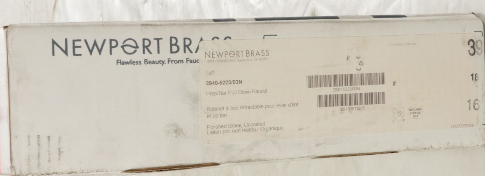 Newport Brass "Taft" Pull-Down Kitchen Faucet