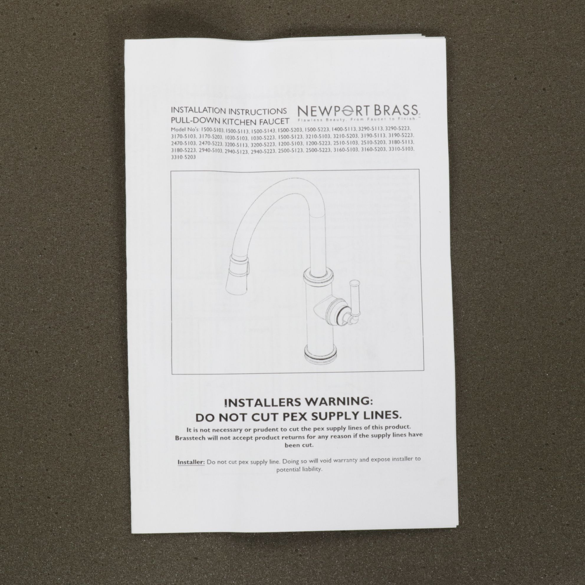 Newport Brass "Taft" Pull-Down Kitchen Faucet