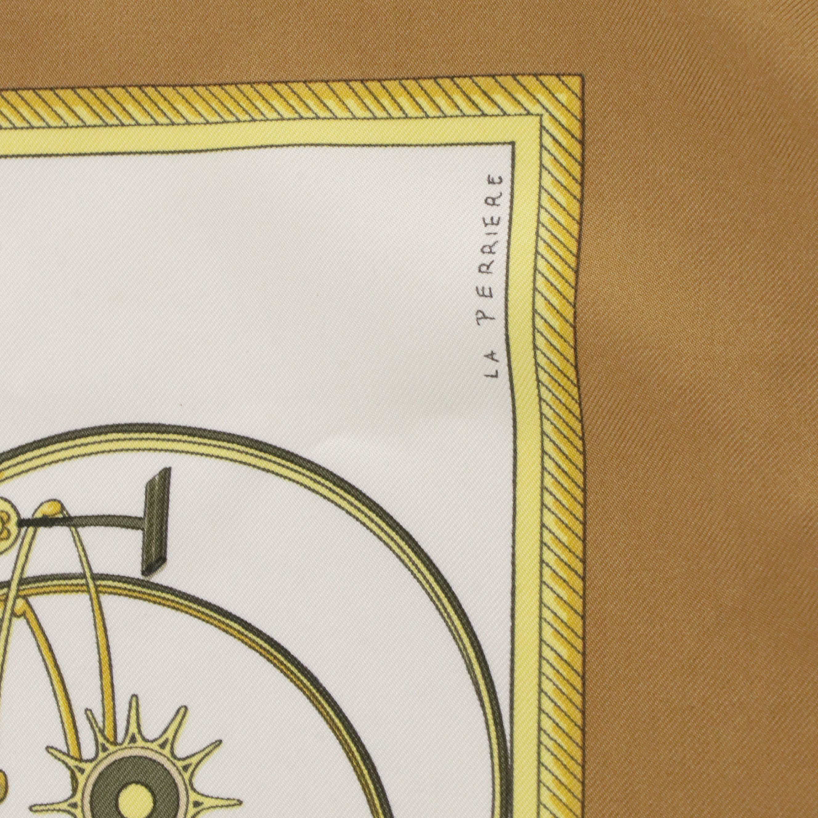 Hermès "Les Voitures A Transformation" Silk Twill Scarf 90