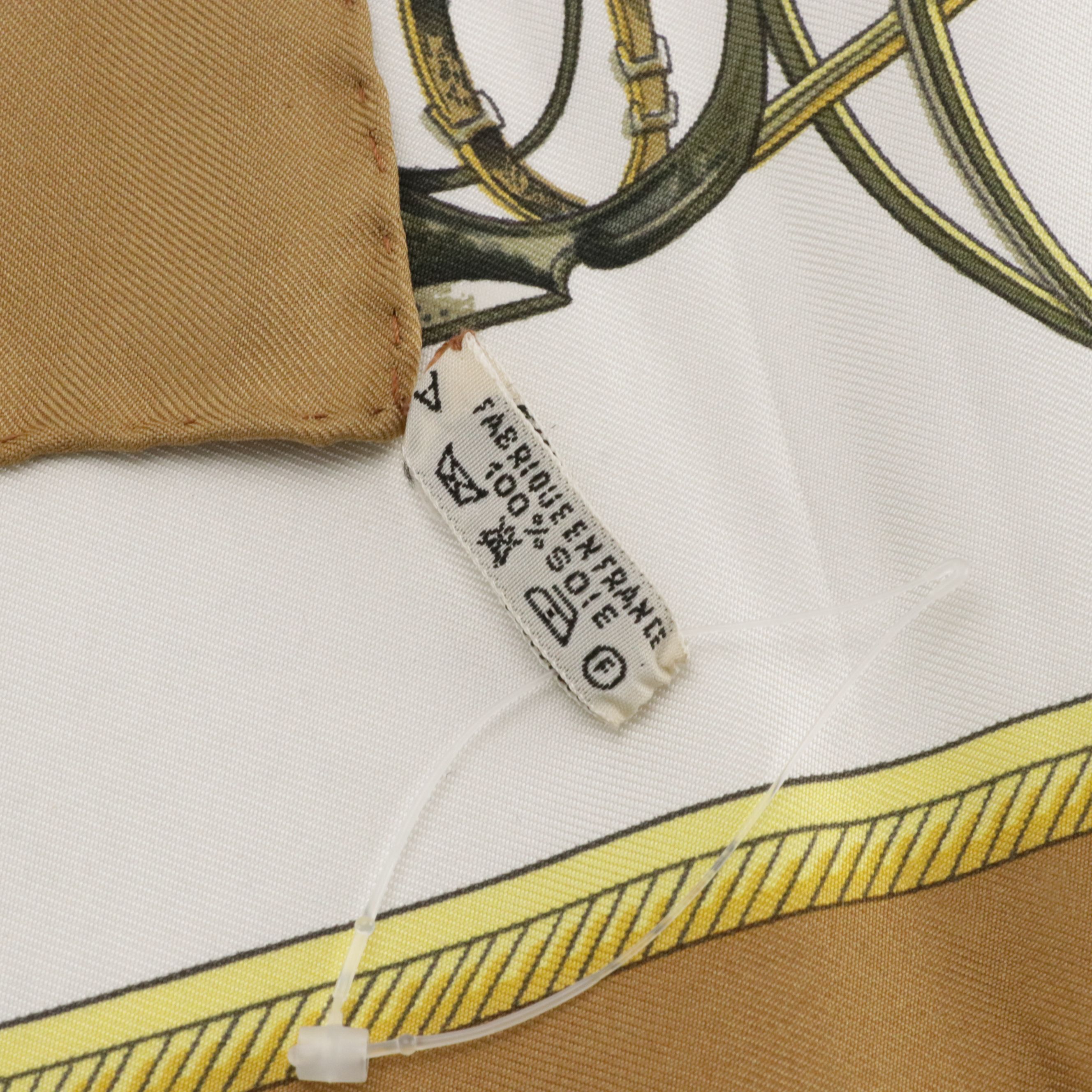 Hermès "Les Voitures A Transformation" Silk Twill Scarf 90