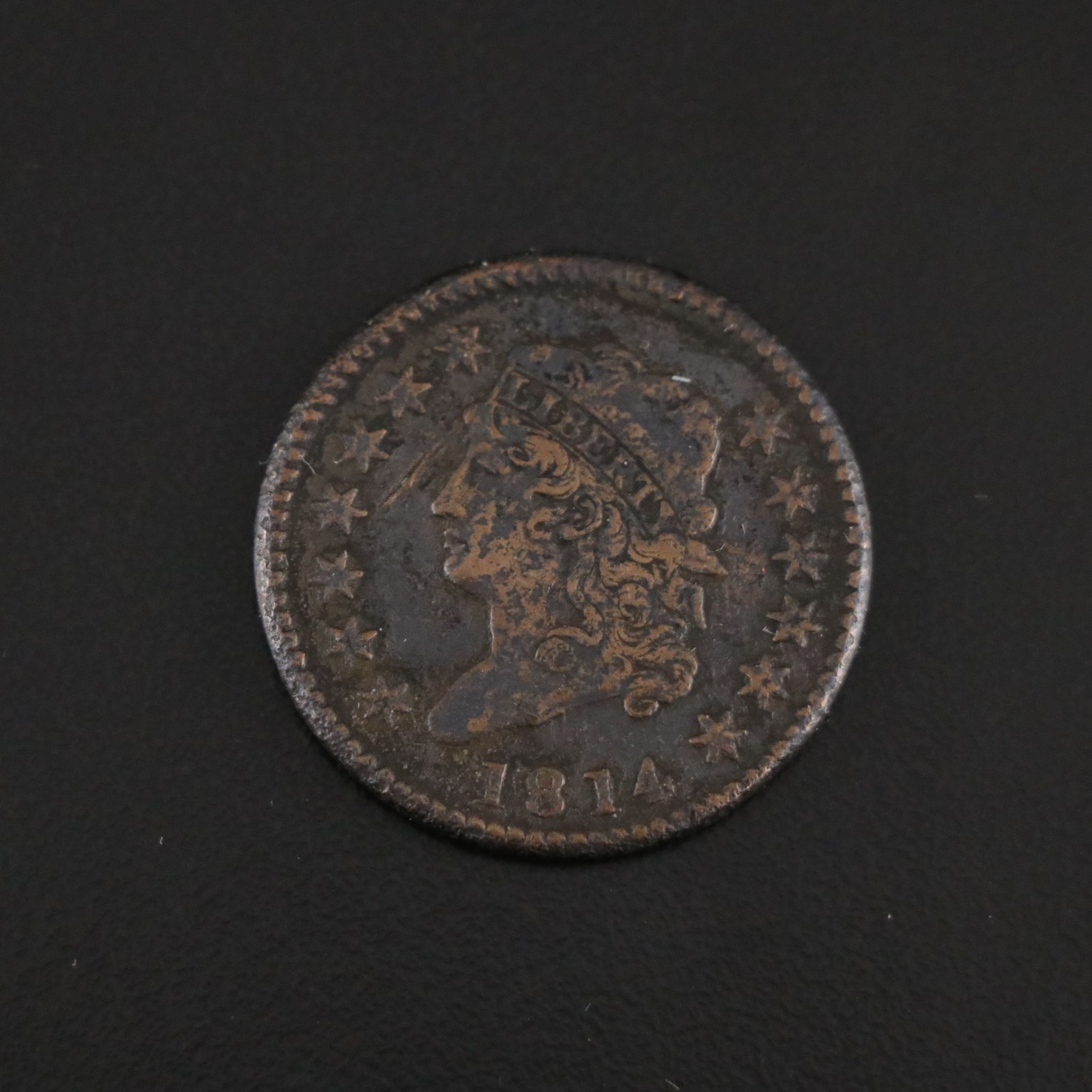 Classic Head 1809 Half Cent & 1814 Cent Coins, Early 19th Century