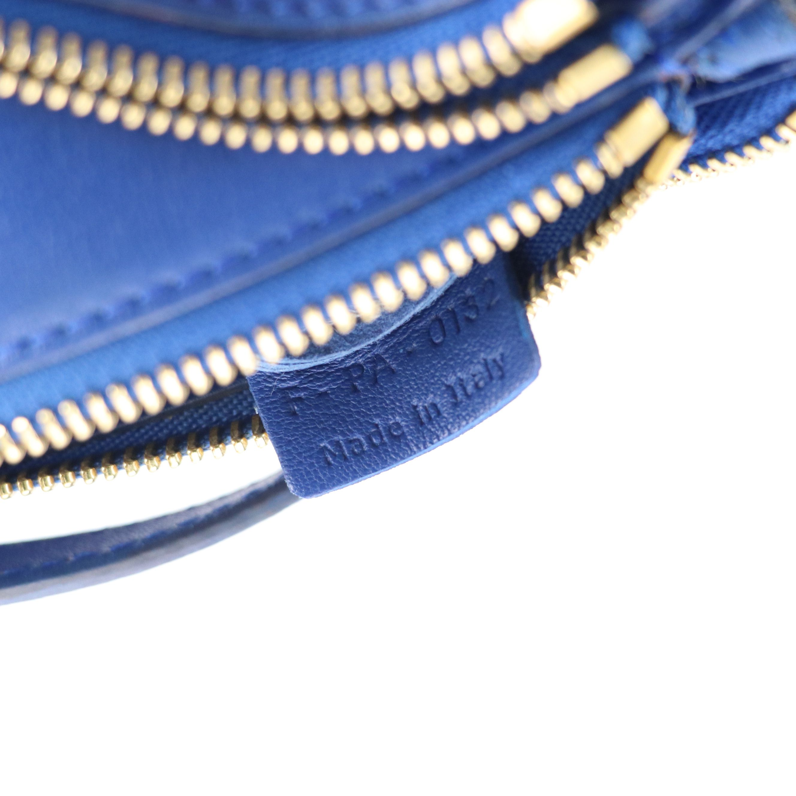 Céline Trio Zip Crossbody Bag in Sapphire Blue Calfskin Leather