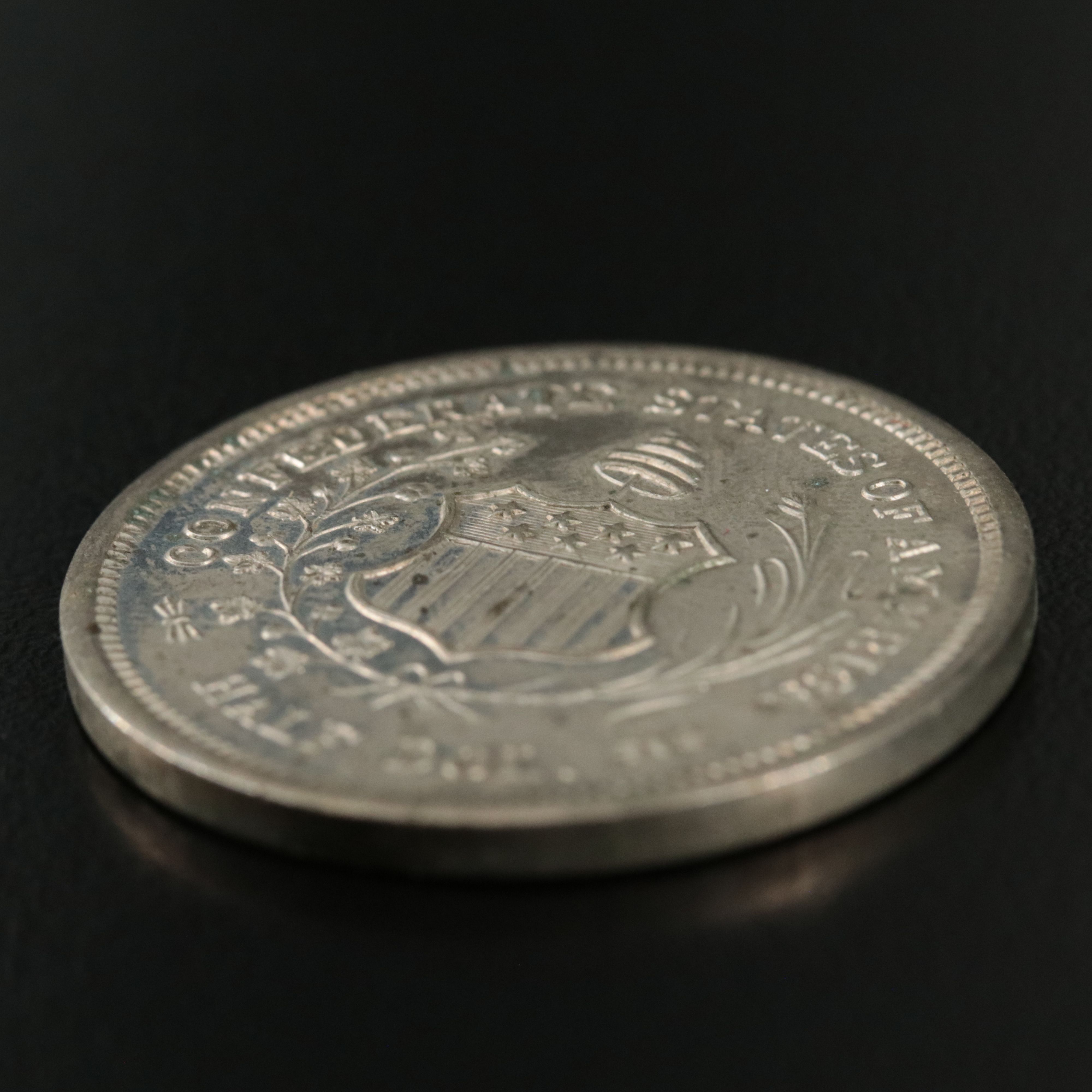 1862 Fantasy Confederate Half Dollar Souvenir