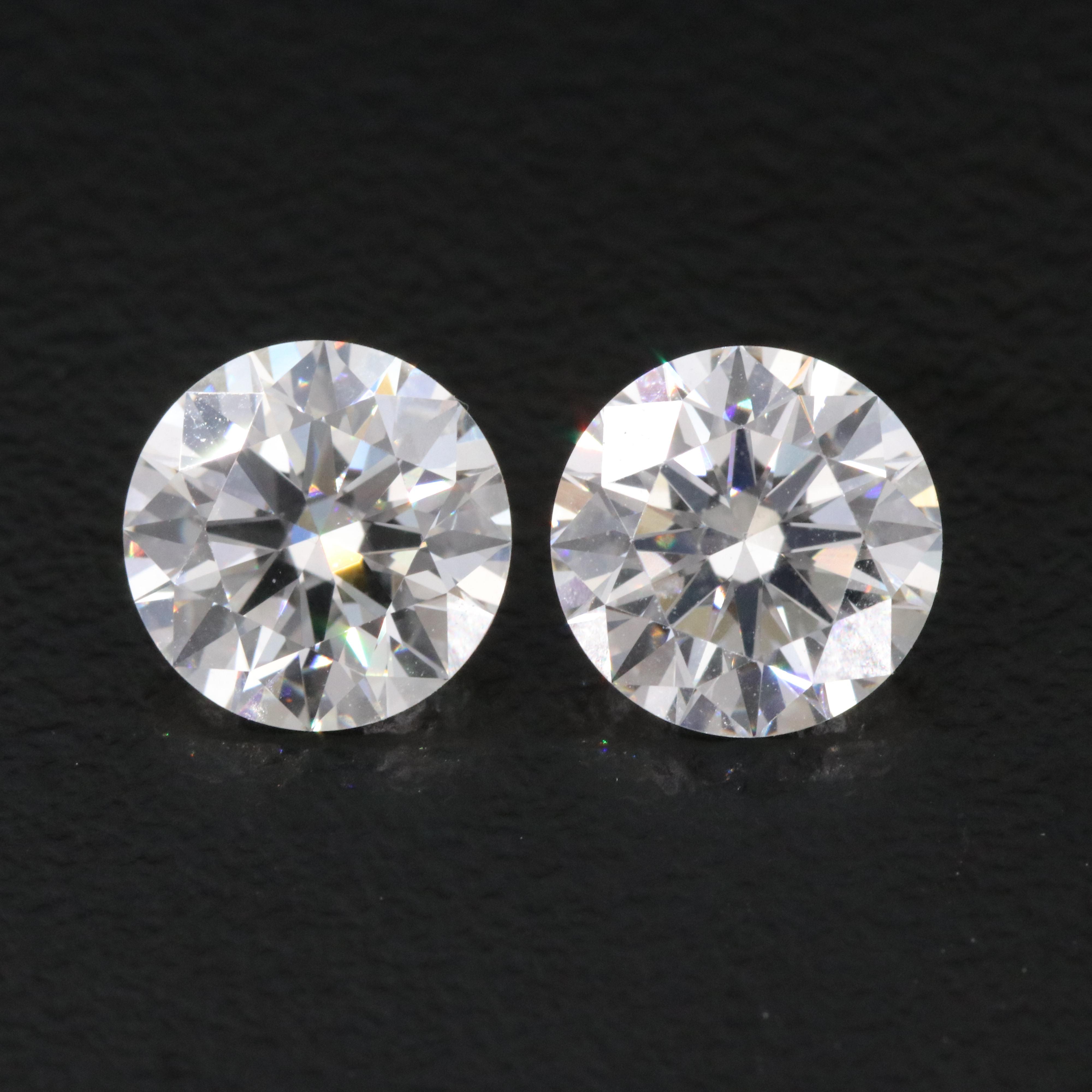 Lightbox Loose 3.66 CTW Lab Grown Diamond Matched Pair