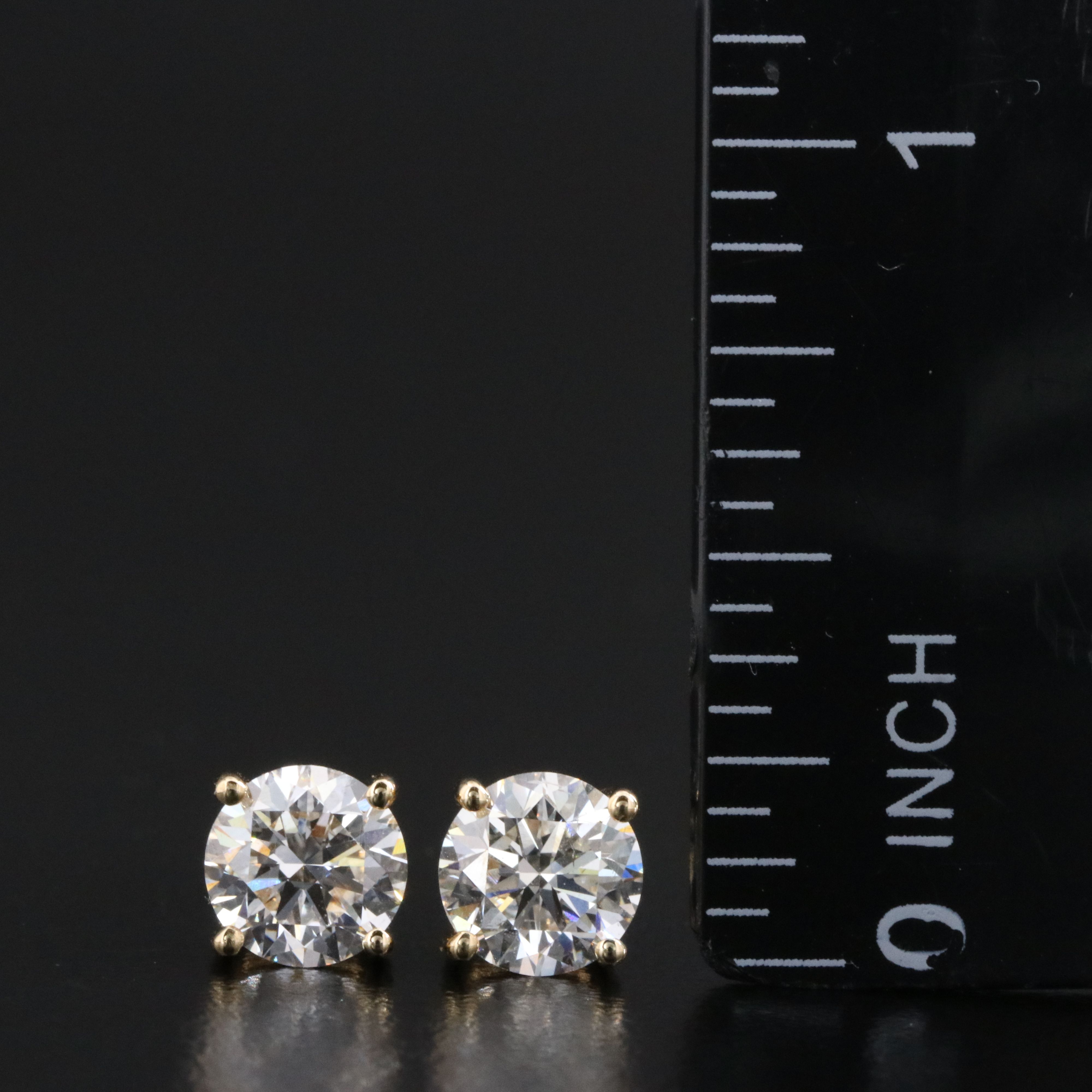 14K 2.00 CTW Lab Grown Diamond Stud Earrings