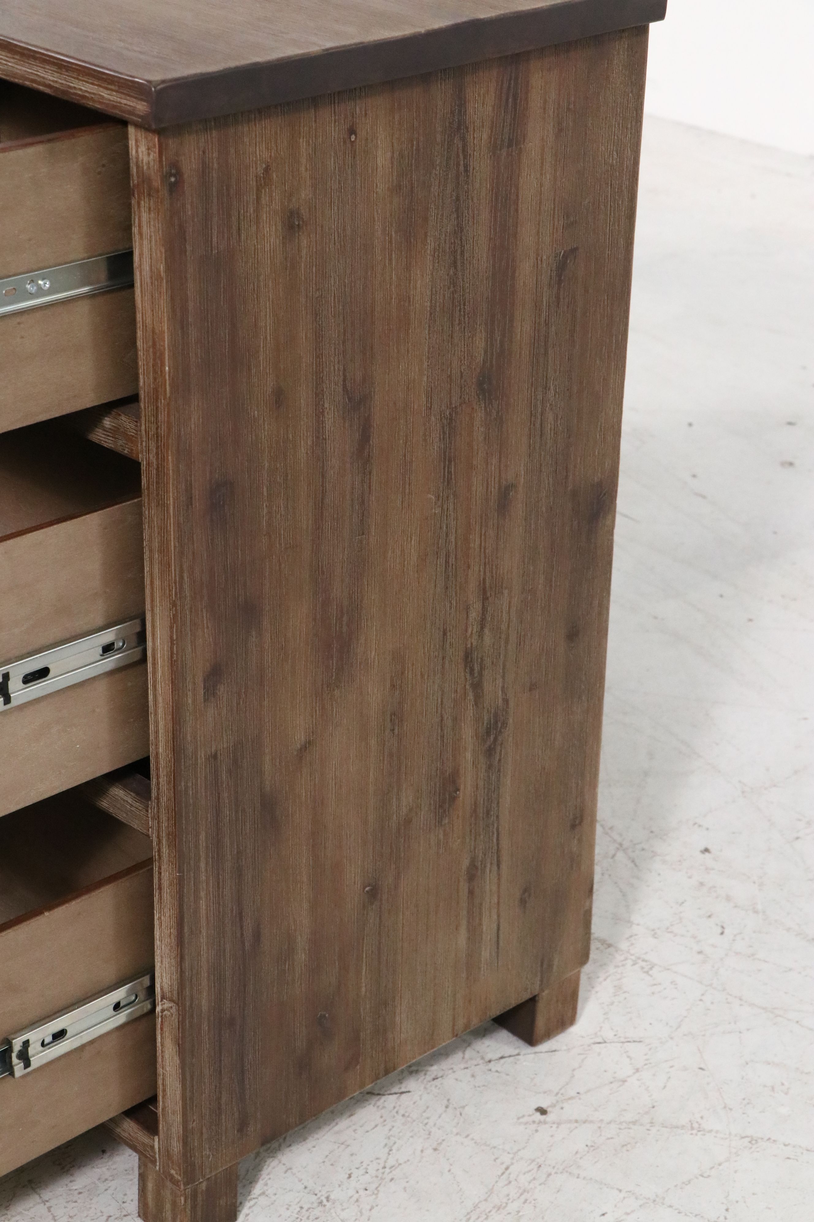 Contemporary Farmhouse Style Wooden Dresser