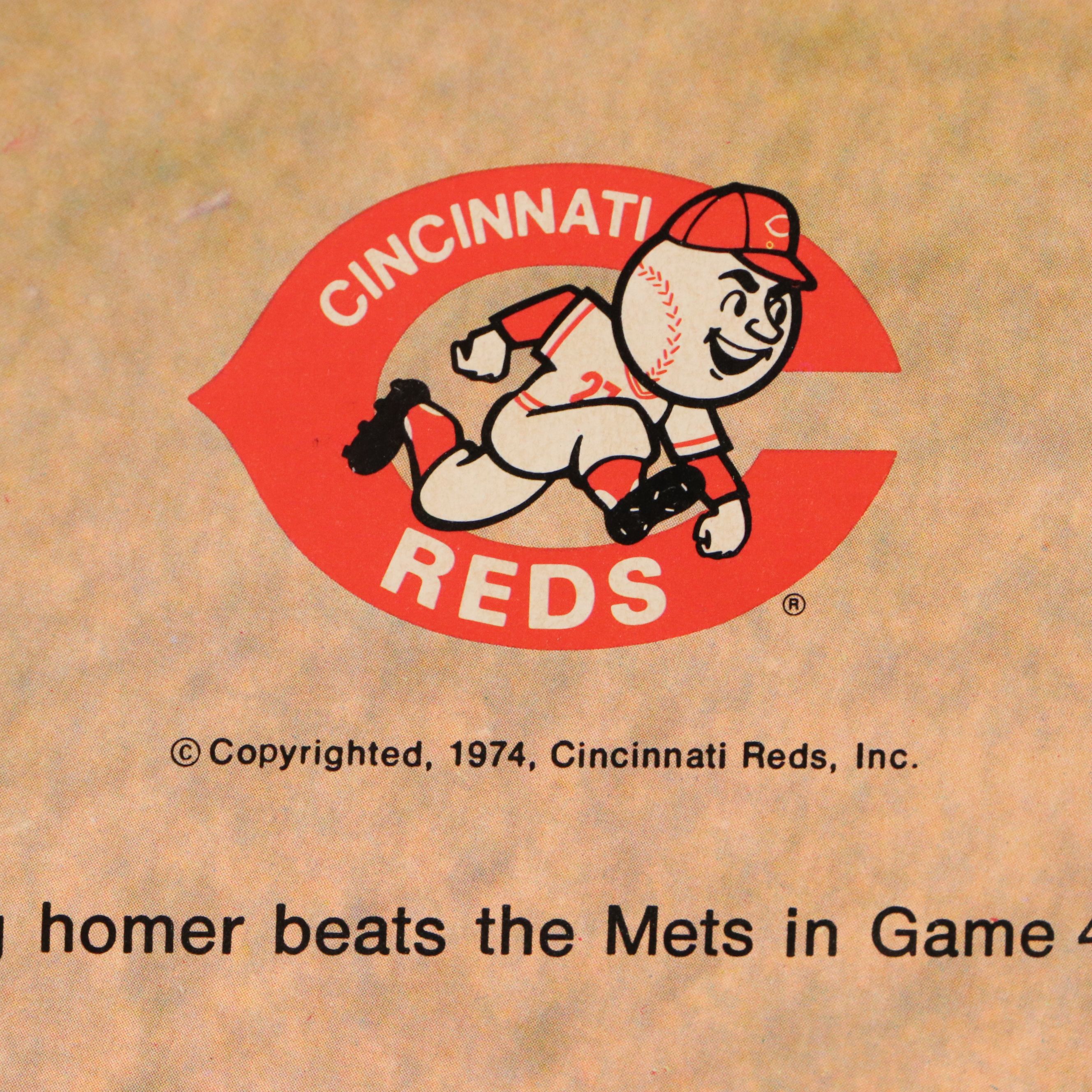 Assorted Cincinnati Reds Offset Lithograph Posters Including Pete Rose, 1970s