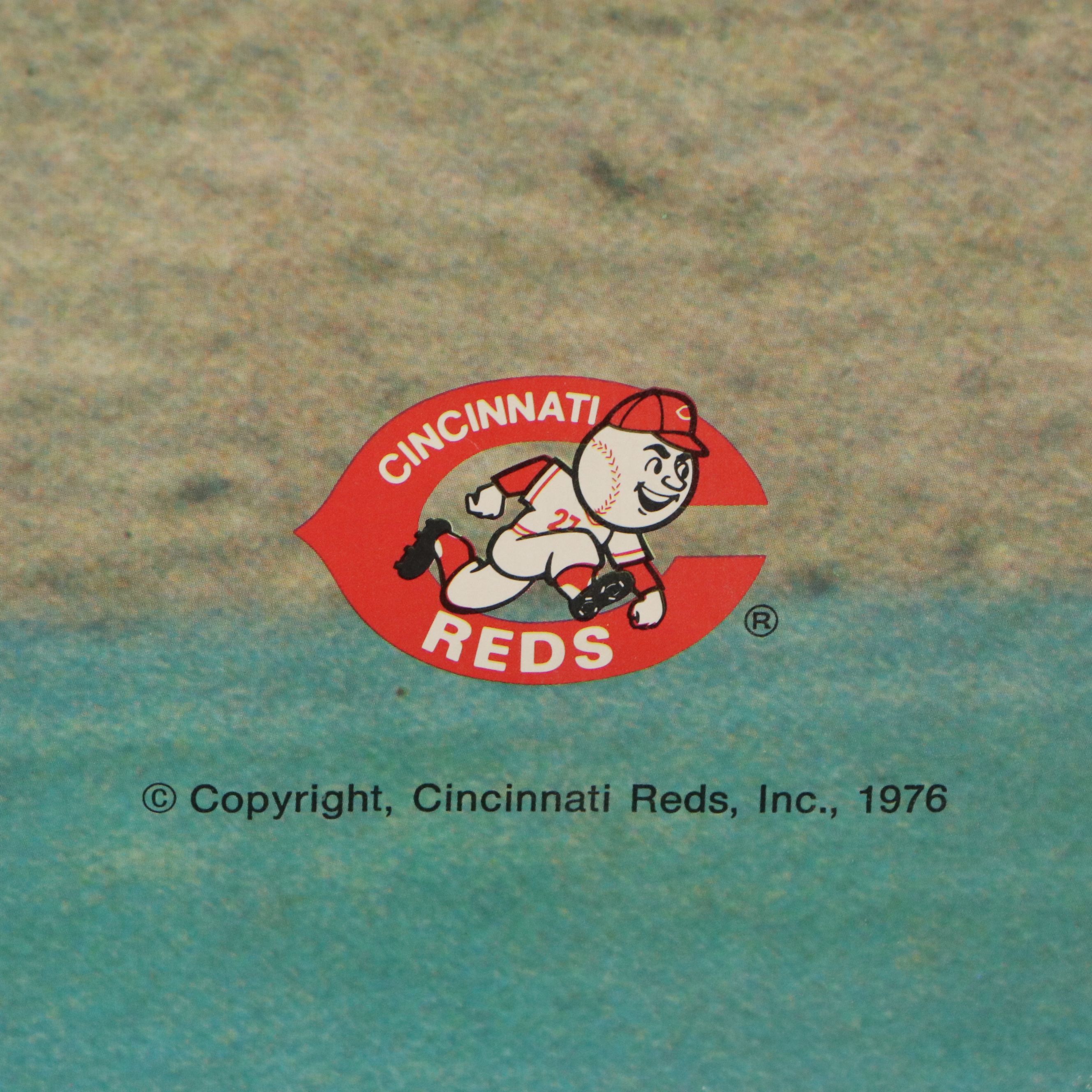 Assorted Cincinnati Reds Offset Lithograph Posters Including Pete Rose, 1970s