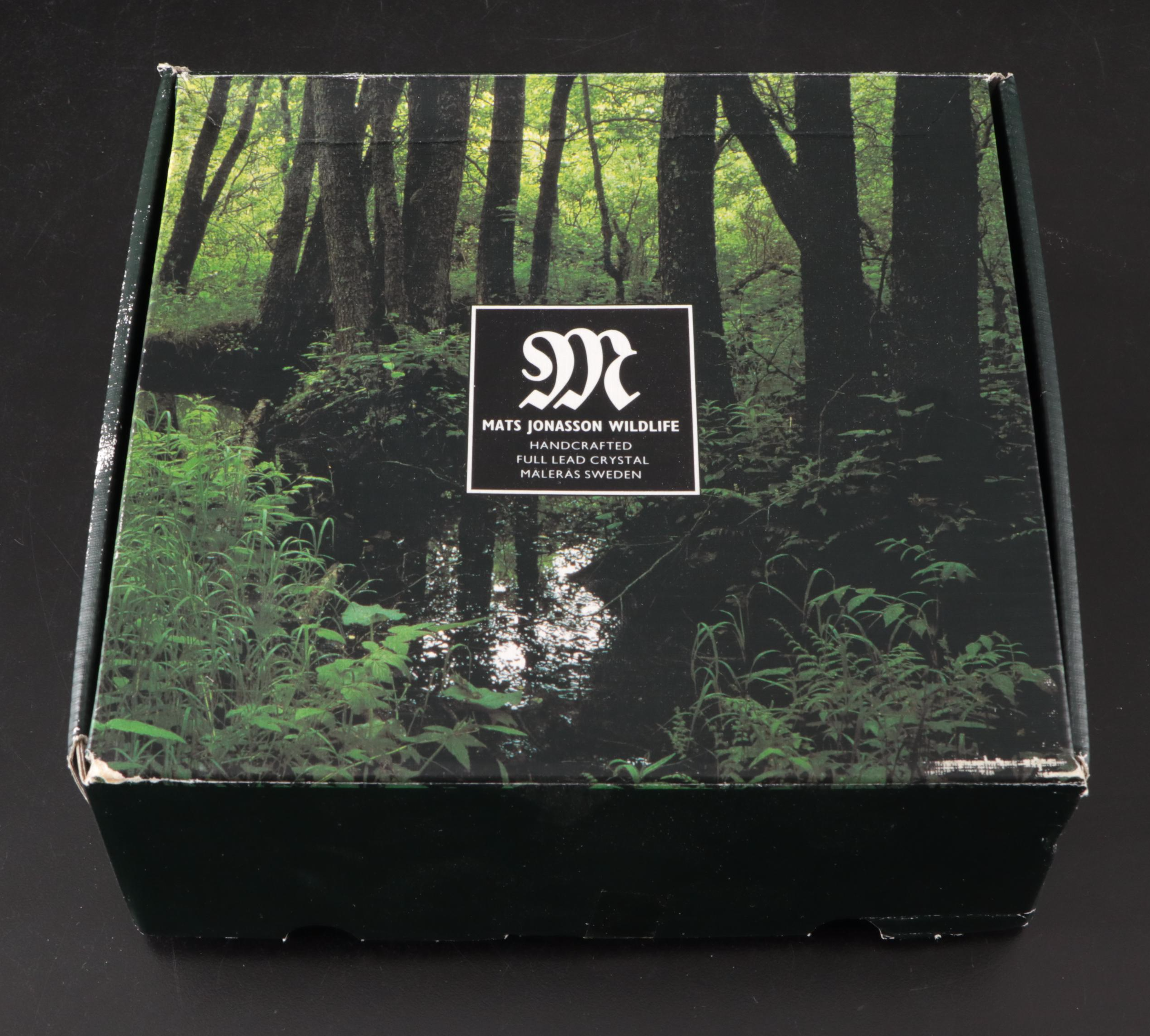 Mats Jonasson "Horse with Jockey" Crystal Figurine, 1997