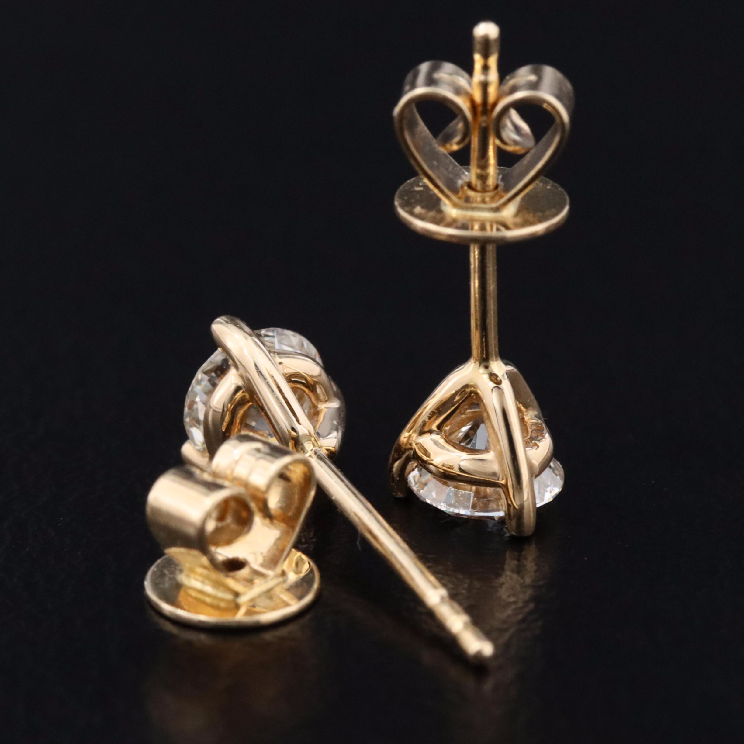 14K 0.68 CTW Lab Grown Diamond Martini-Set Stud Earrings