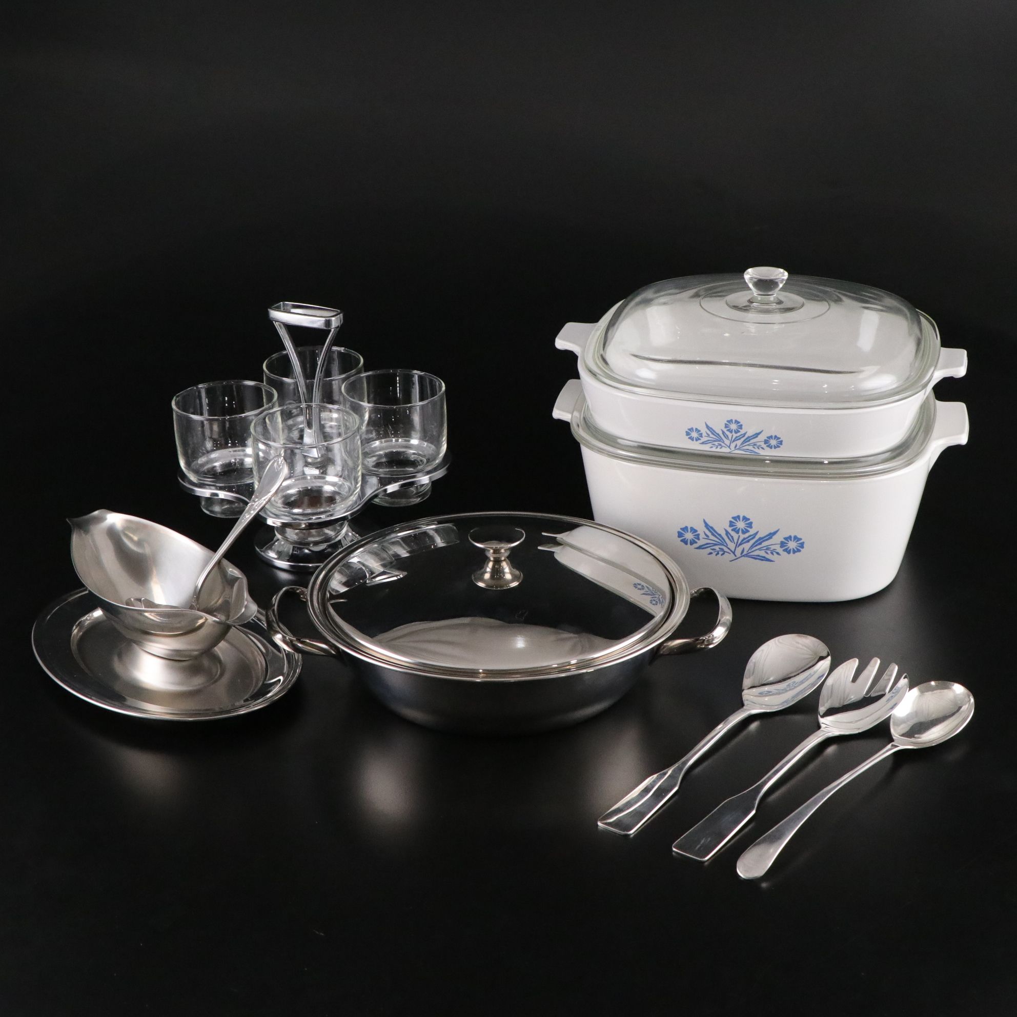 Guy Degrenne Sauce Boat, Covered Serving Dish & More