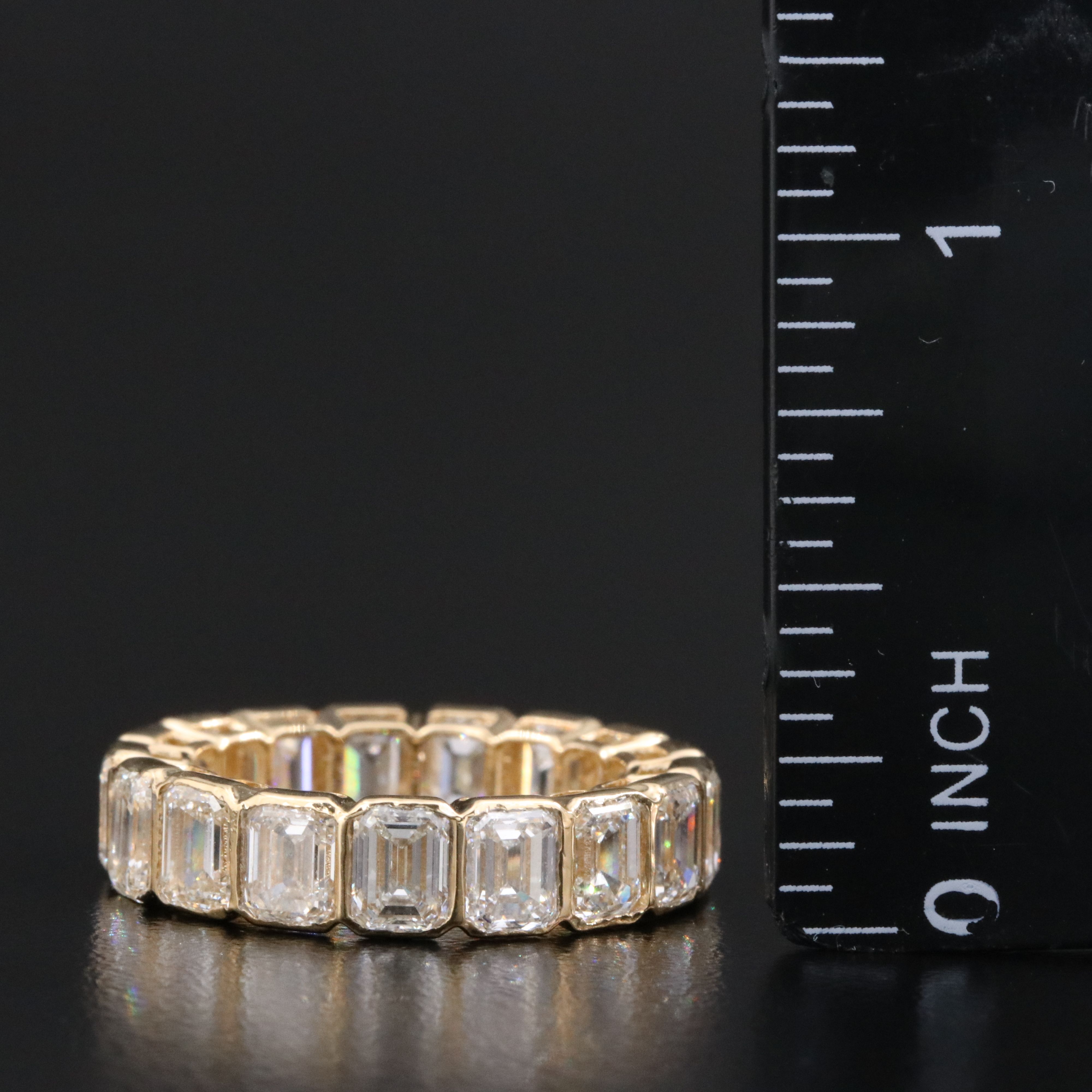 18K 6.80 CTW Diamond Eternity Band with GIA Reports