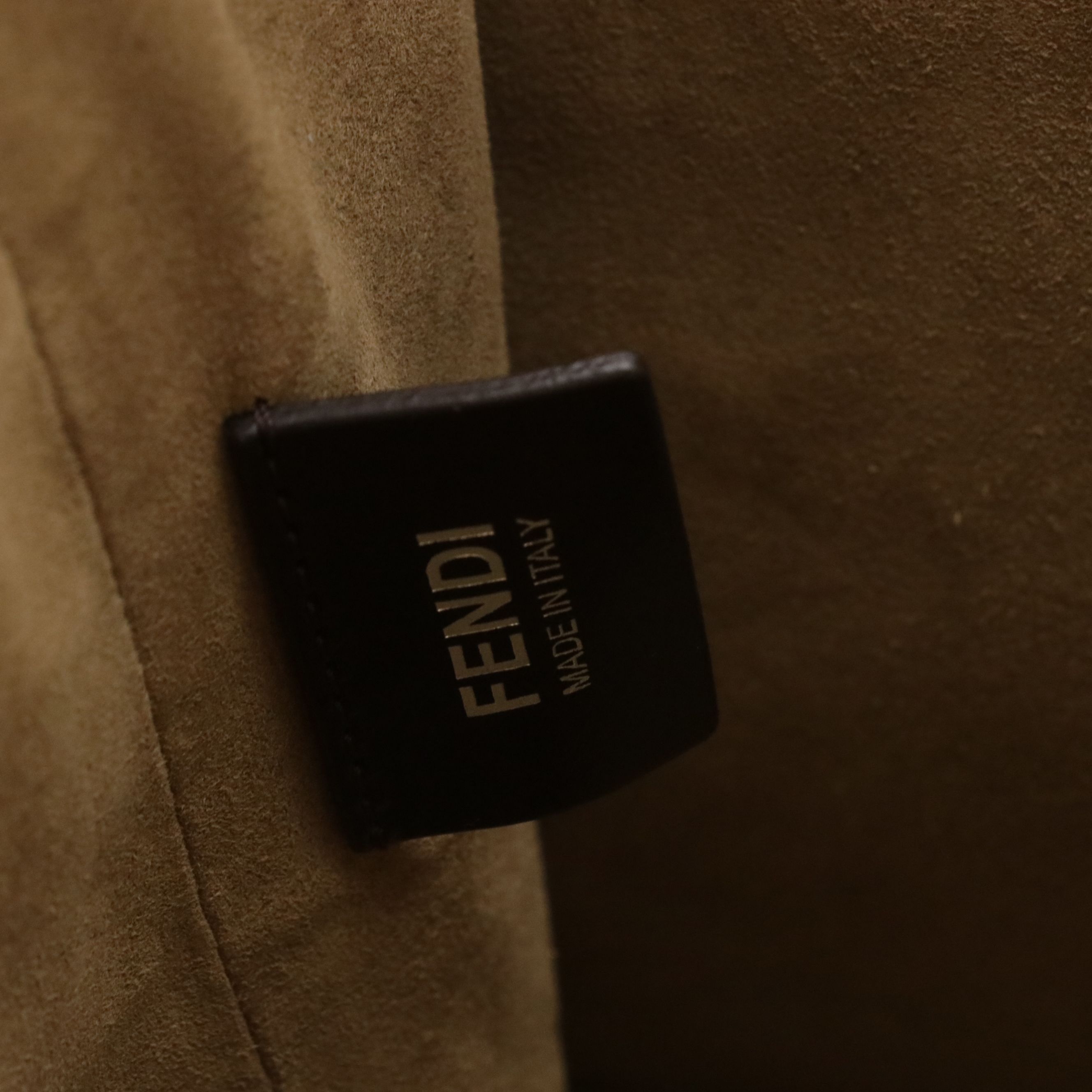 Fendi 2Jours Handbag in Yellow Textured and Smooth Leather