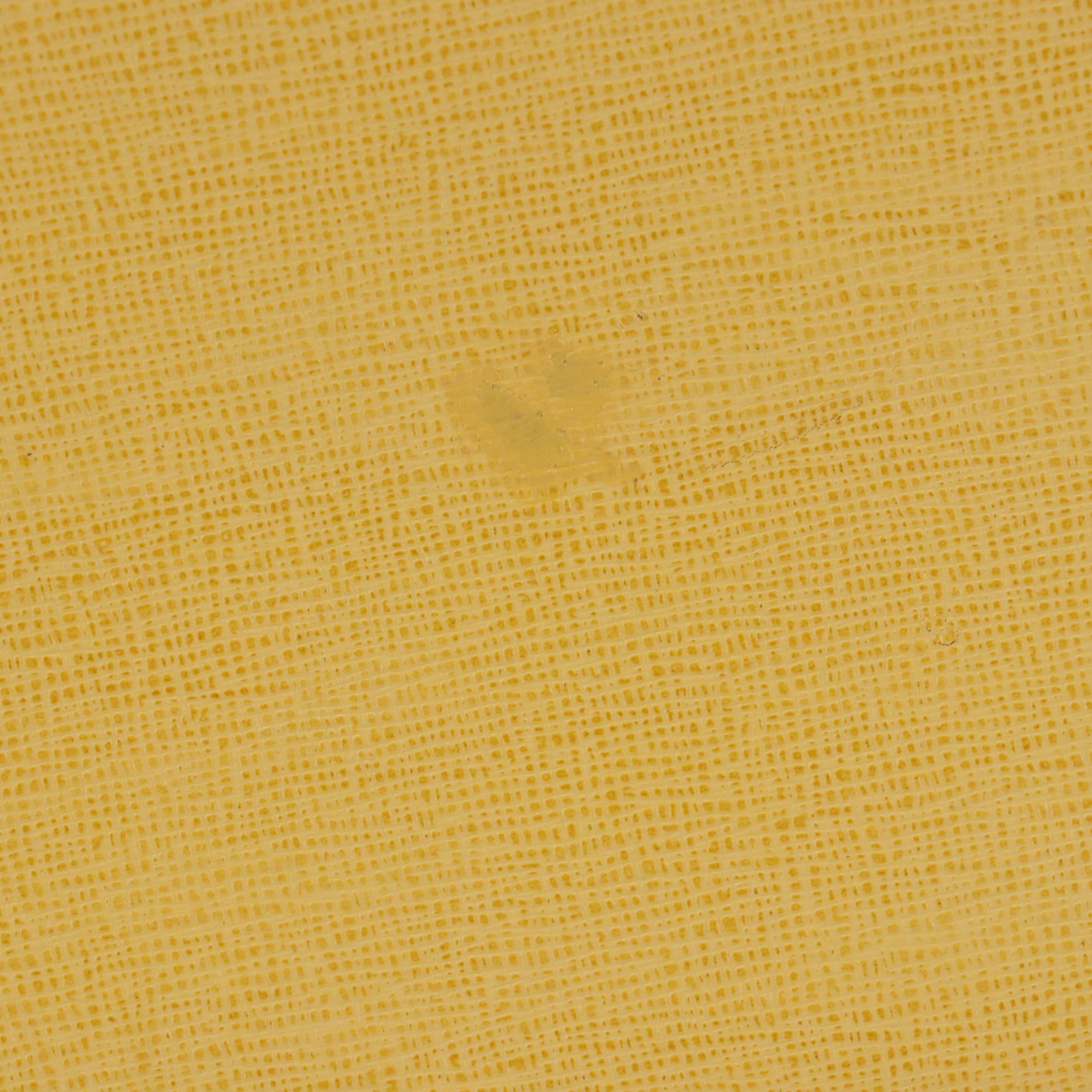 Fendi 2Jours Handbag in Yellow Textured and Smooth Leather