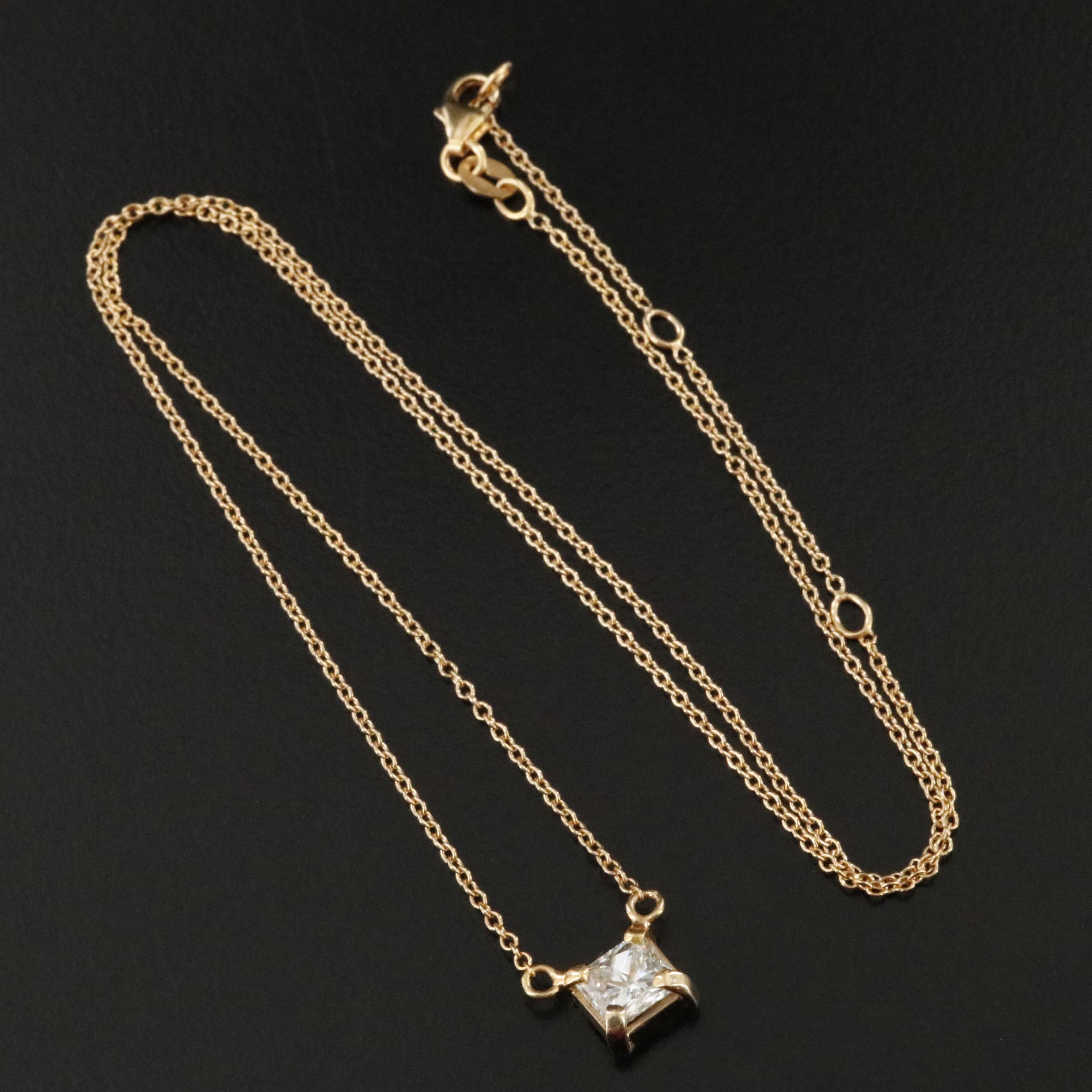 14K 1.13 CT Diamond Necklace