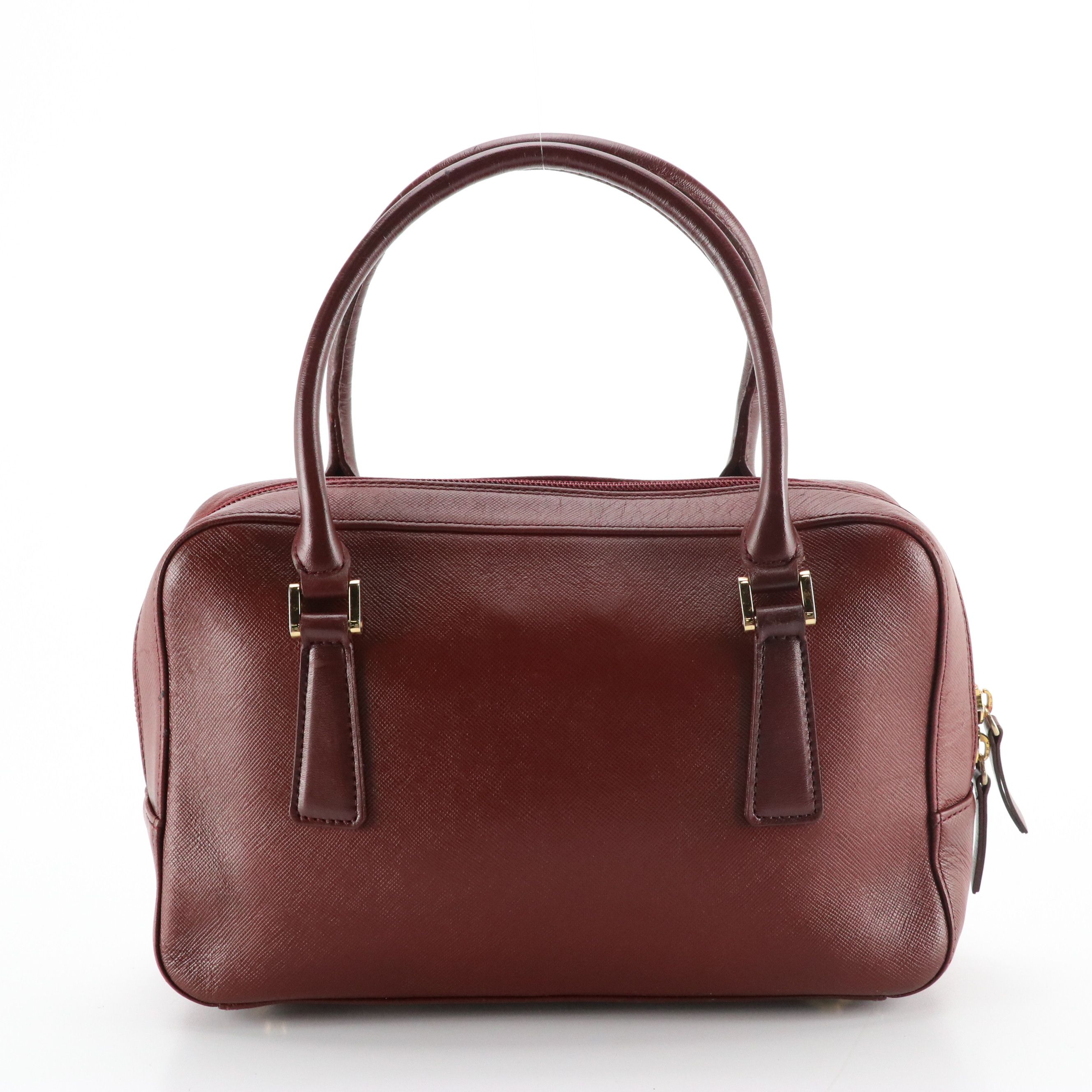 Burberry Handbag in Burgundy Leather