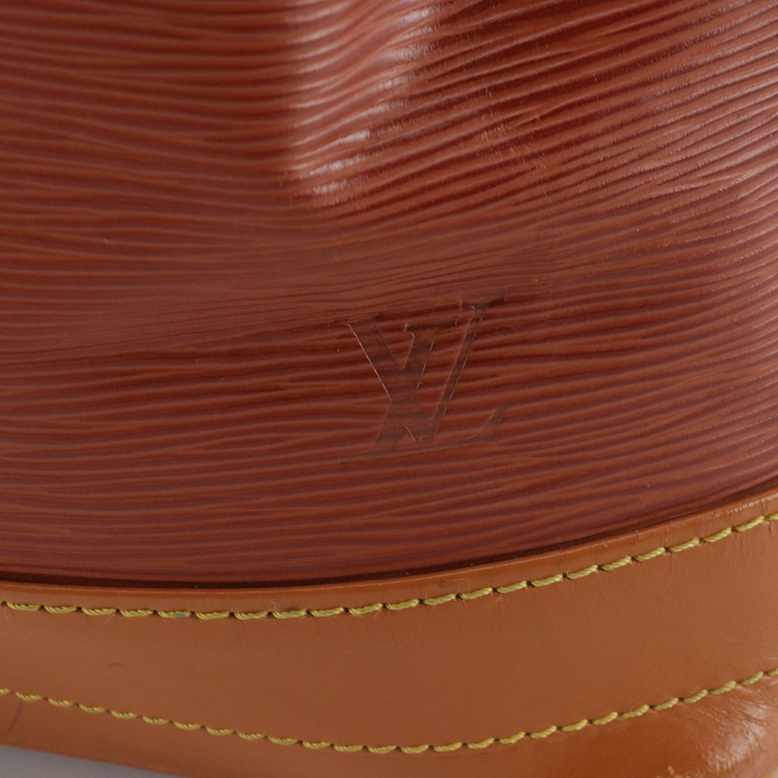 Louis Vuitton Noé Drawstring Tote in Cipango Gold Epi and Smooth Leather