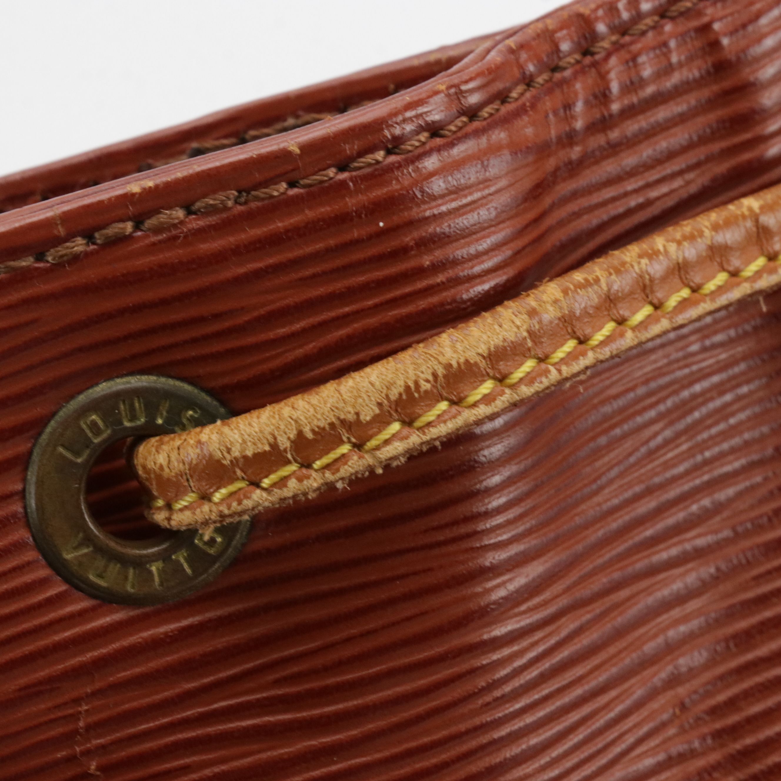 Louis Vuitton Noé Drawstring Tote in Cipango Gold Epi and Smooth Leather