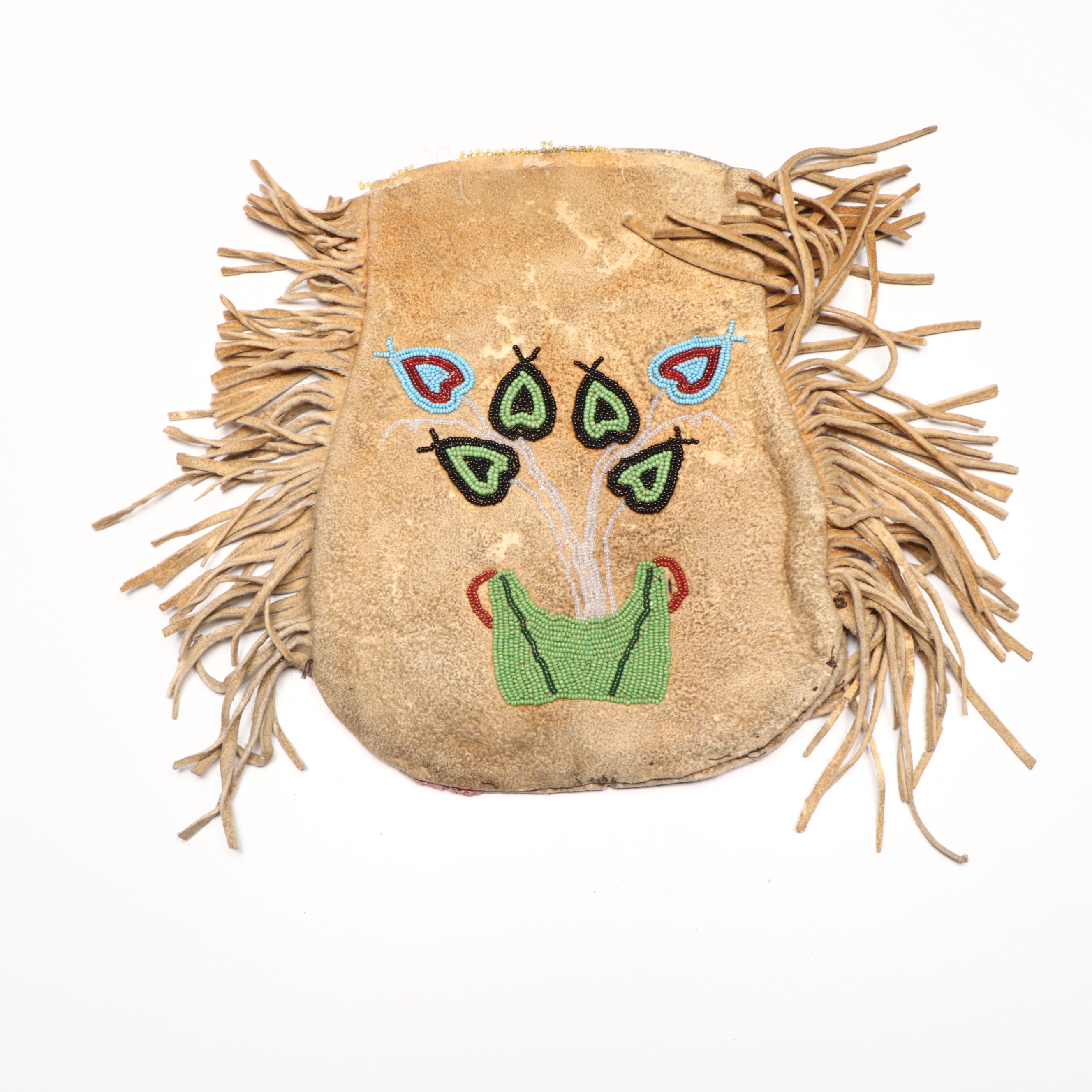 Beaded Wooden Lizard and Snakes, Swedish Beaded Leather Bags, and More Décor