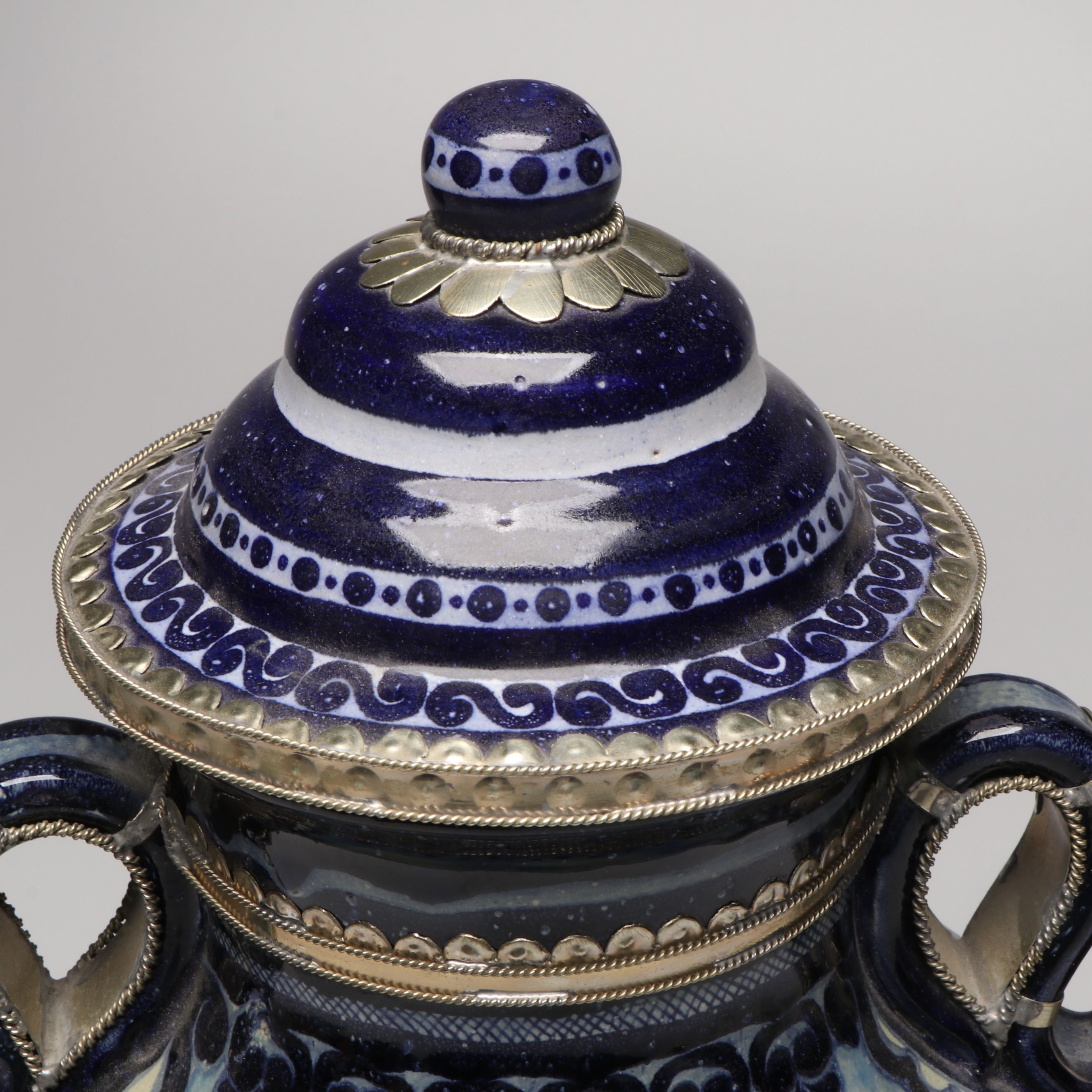 Jesús Guerrero Santos "Los Hacendados" Ceramic Urn, 1995