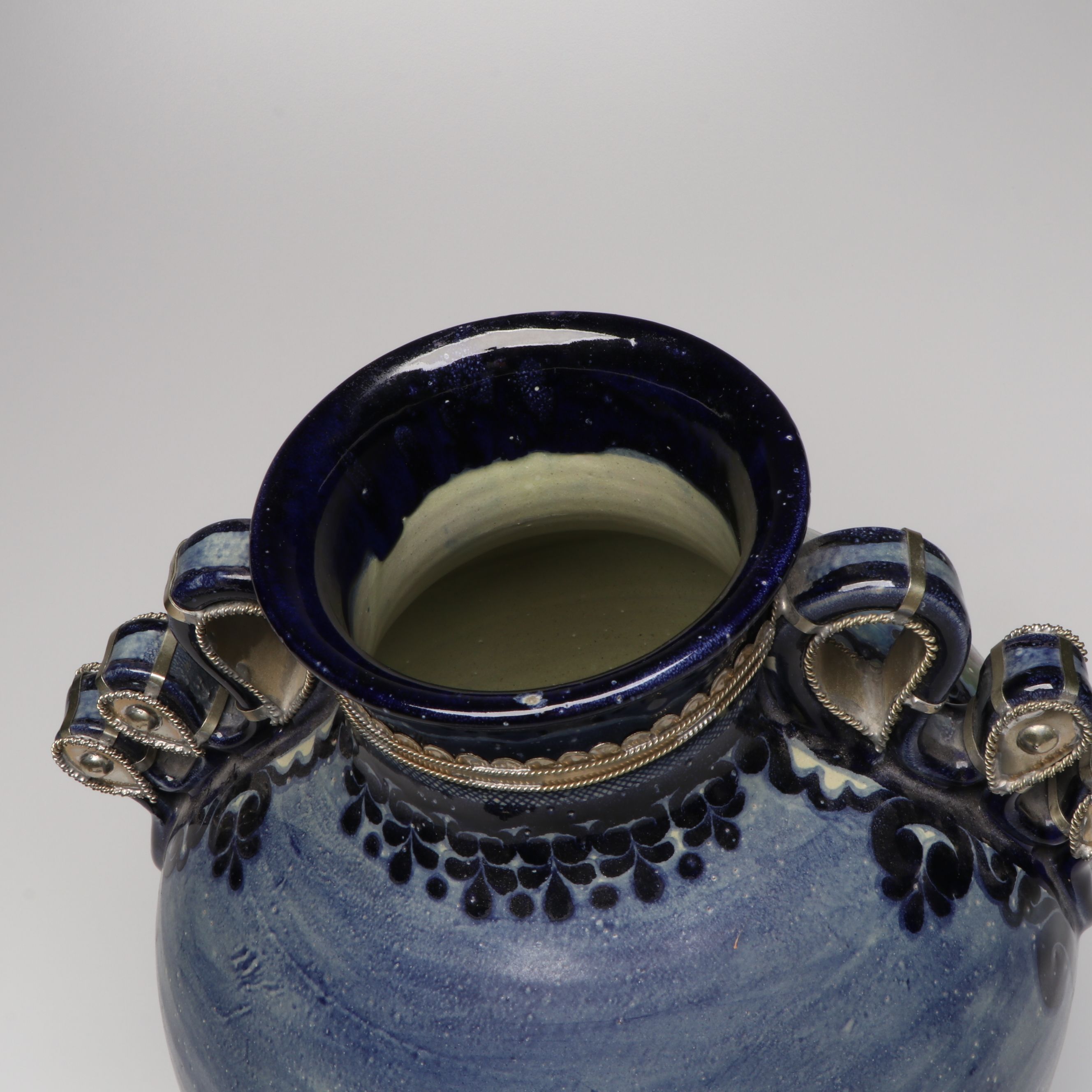 Jesús Guerrero Santos "Los Hacendados" Ceramic Urn, 1995