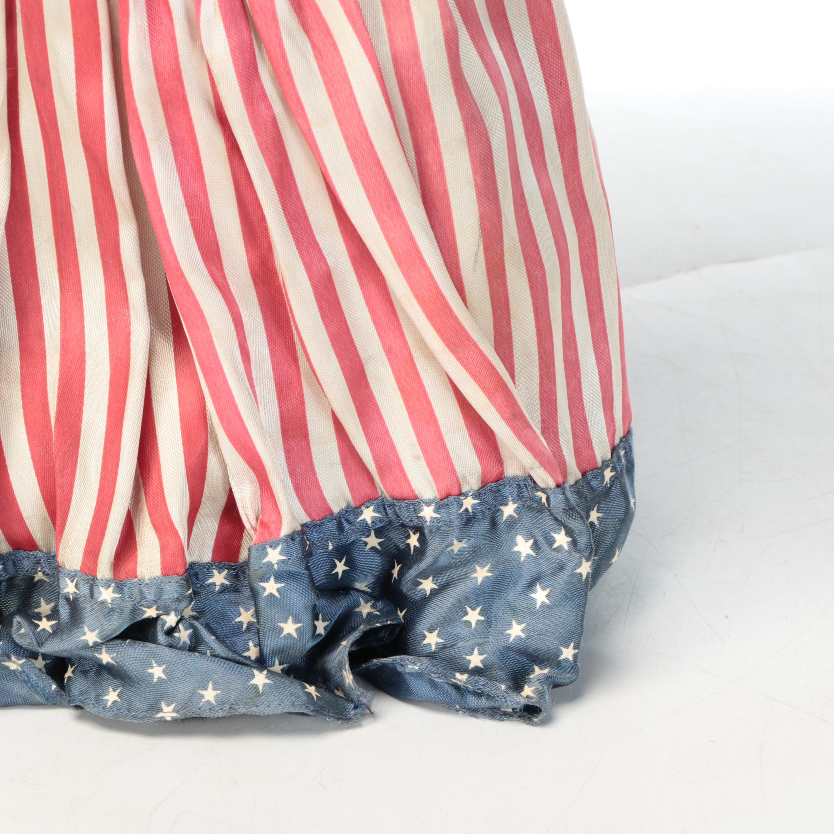 Patriotic Plush Rabbit with Illuminating Eyes