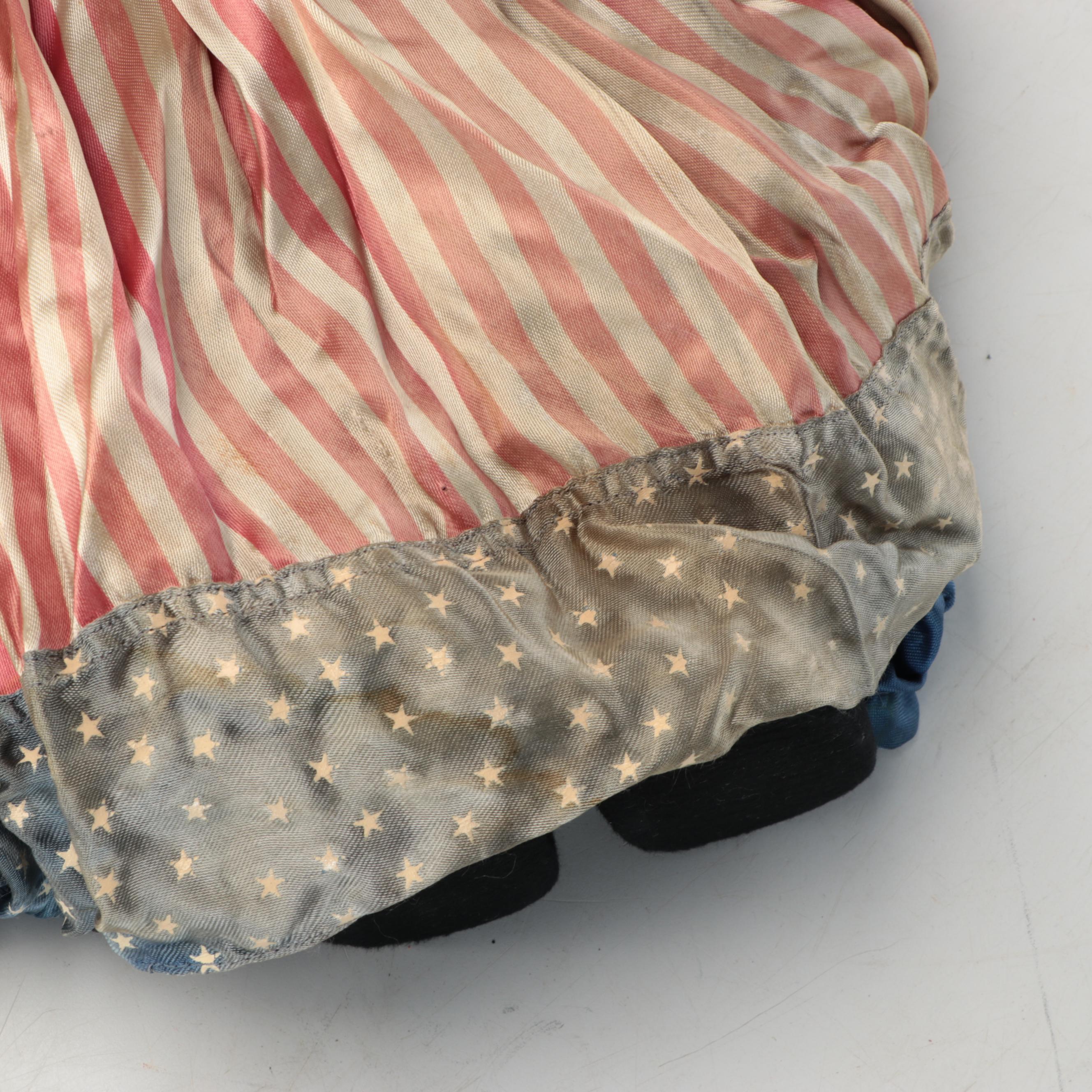 Patriotic Plush Rabbit with Illuminating Eyes